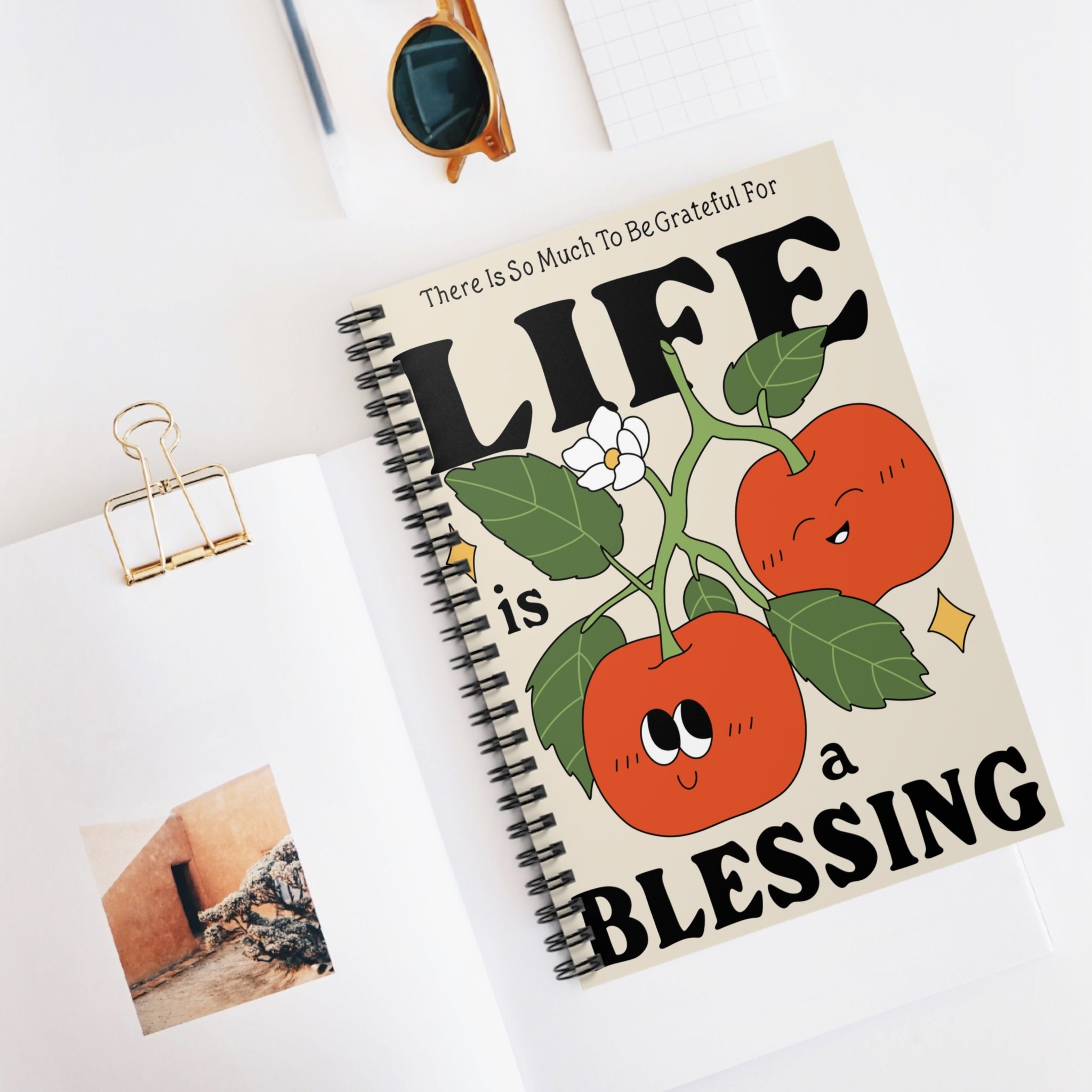 There Is So Much To Be Grateful For Life Is A Blessing A5 Lined Notebook