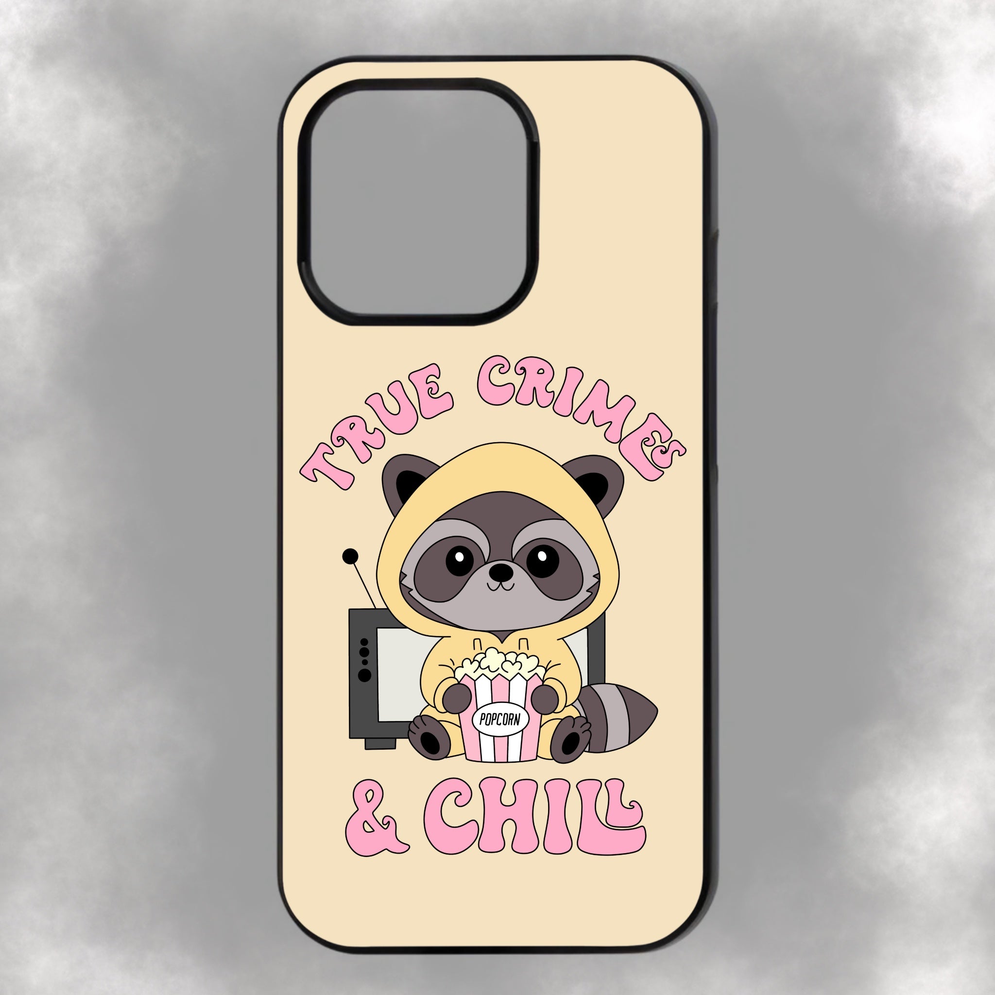 True Crimes & Chill iPhone Rubber Phone Case