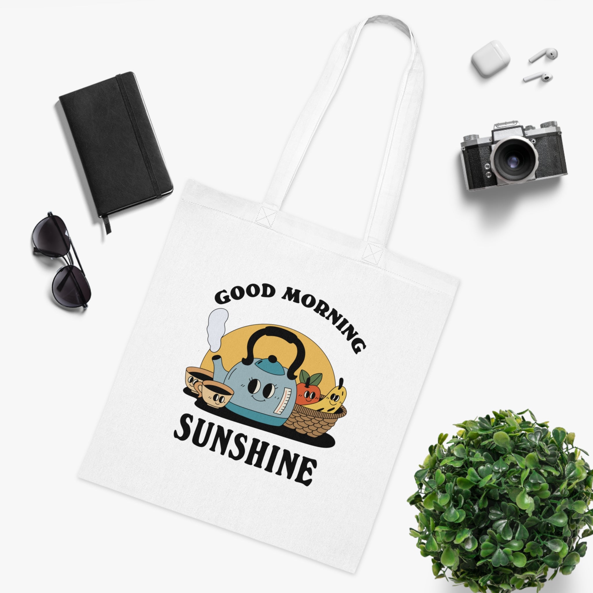 Good Morning Sunshine White Tote Bag