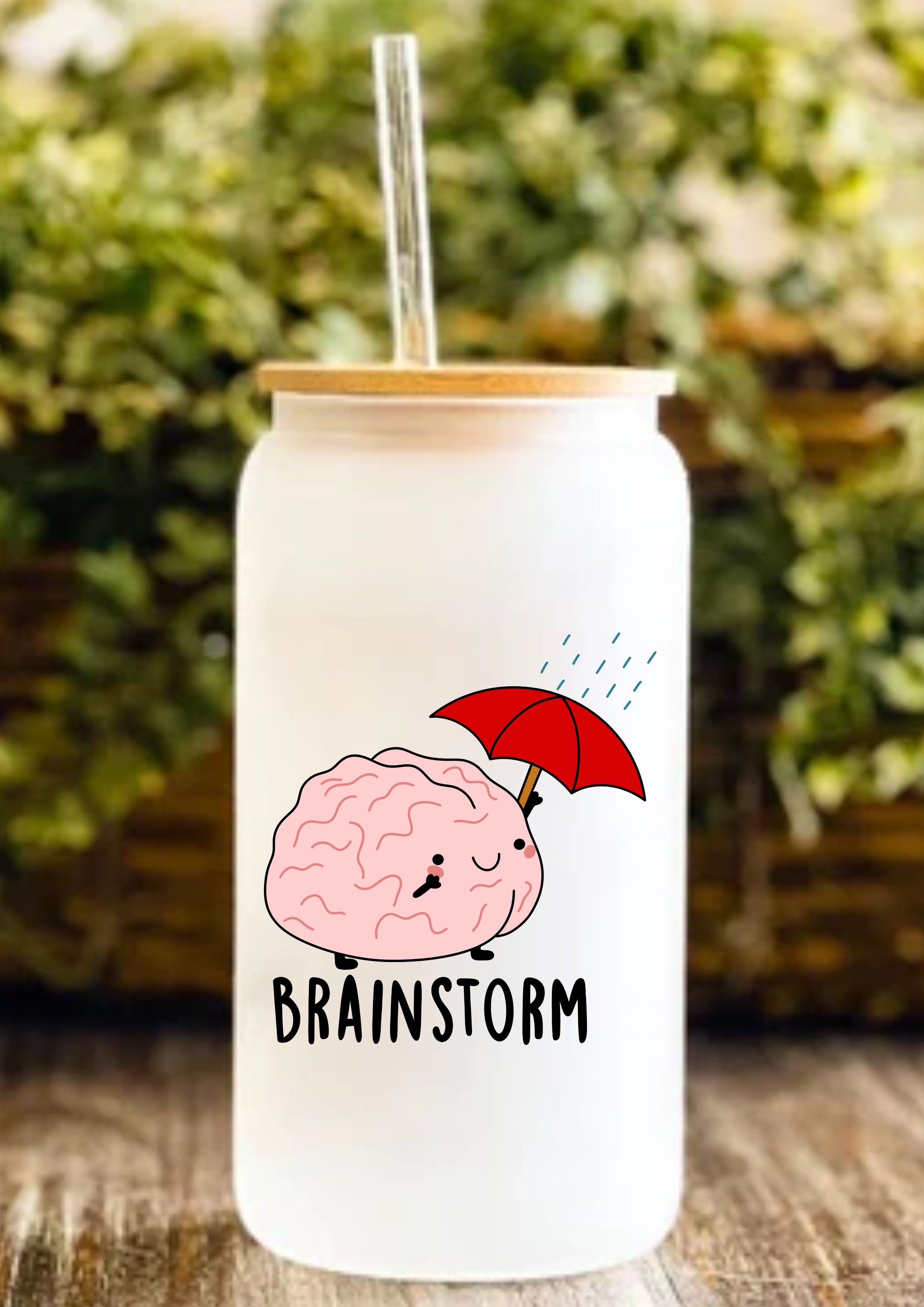Brainstorm 12oz Frosted Glass Tumbler