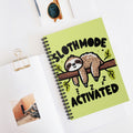 Slothmode Activated A5 Lined Notebook