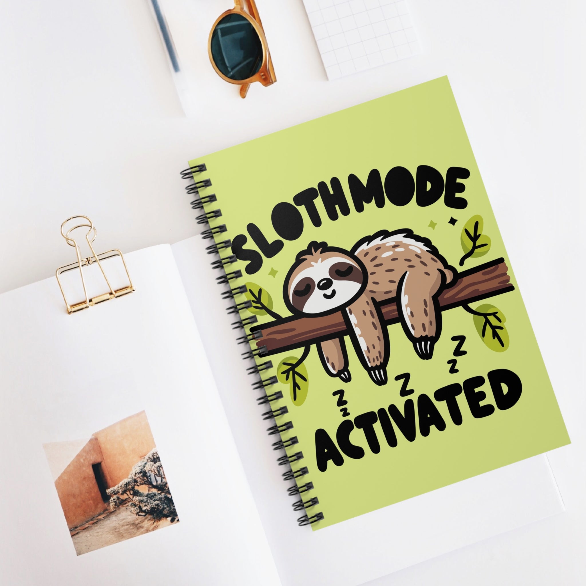 Slothmode Activated A5 Lined Notebook