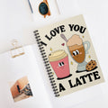 I Love You A Latte A5 Lined Notebook