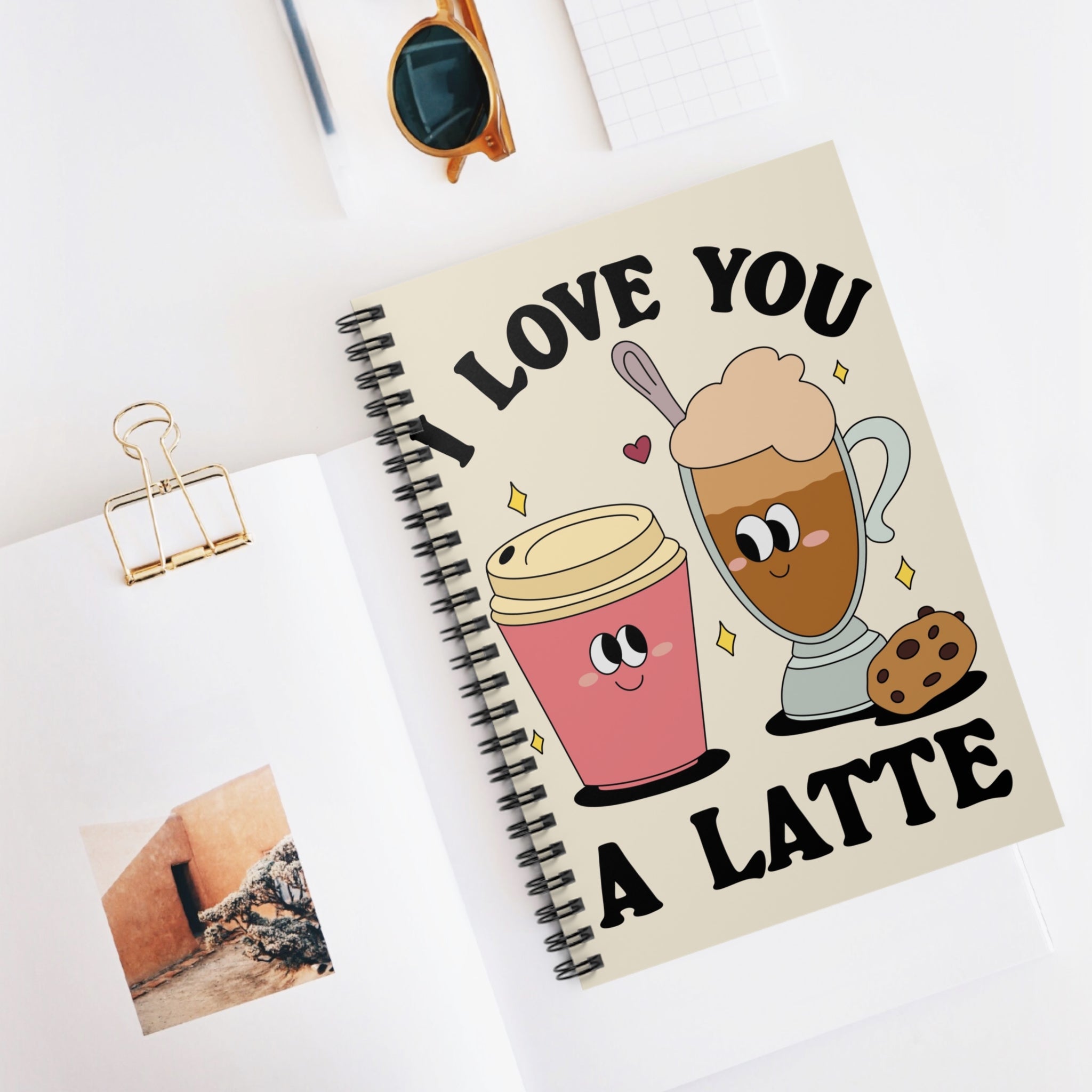 I Love You A Latte A5 Lined Notebook