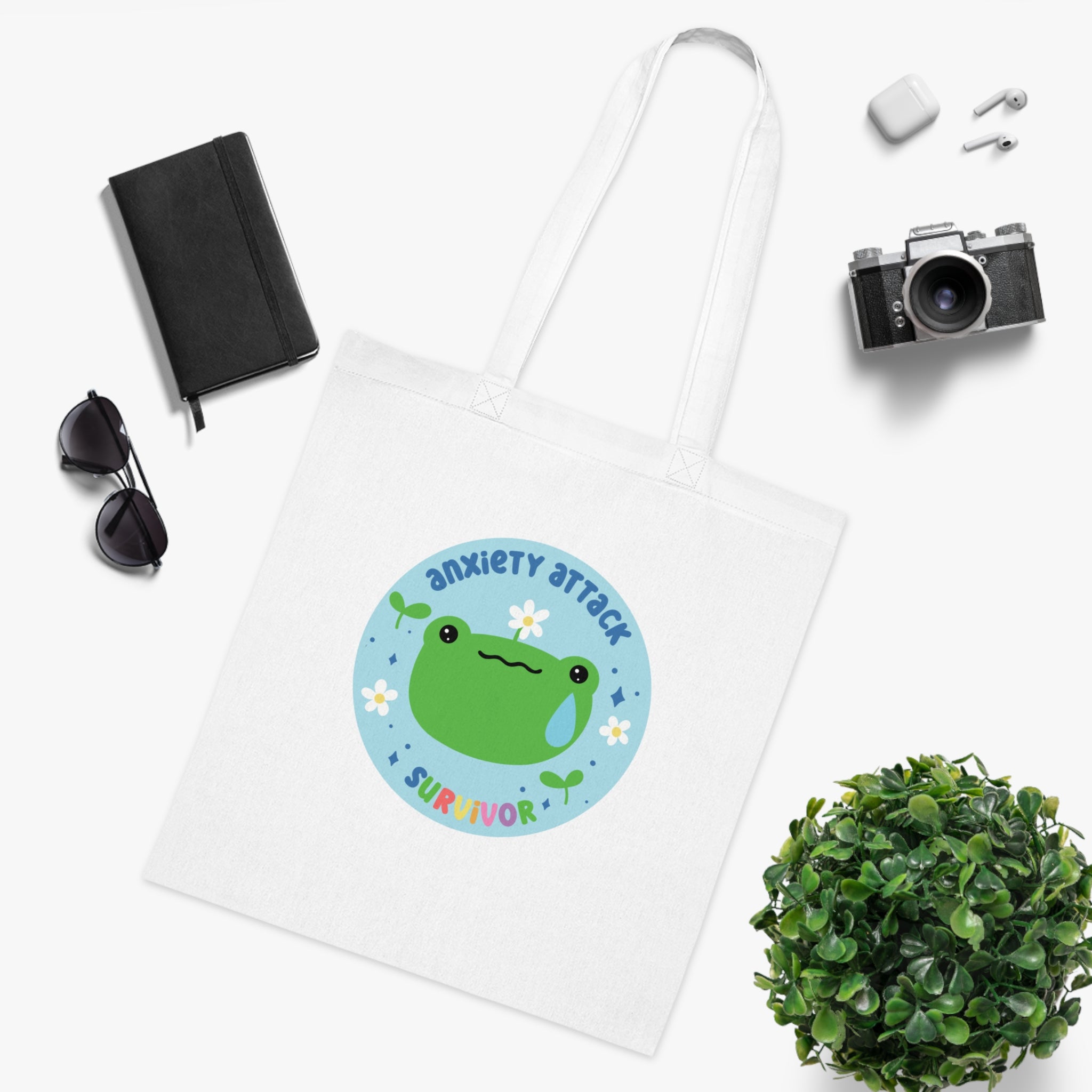 Anxiety Attack Survivor White Tote Bag