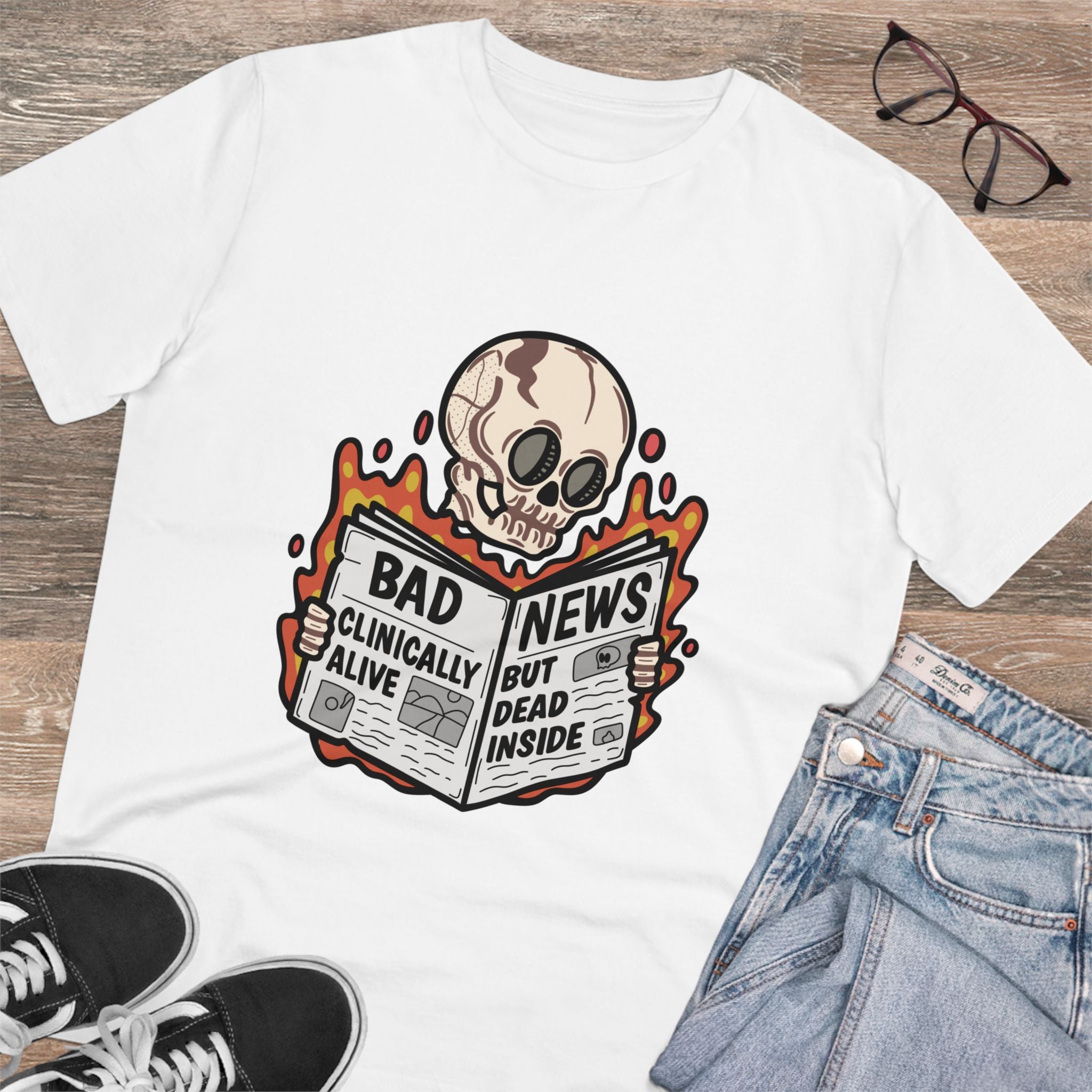 Bad News Clinically Alive But Dead Inside Unisex T-Shirt