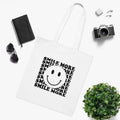 Smile More White Tote Bag