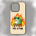 This Is Fine iPhone Rubber Phone Case
