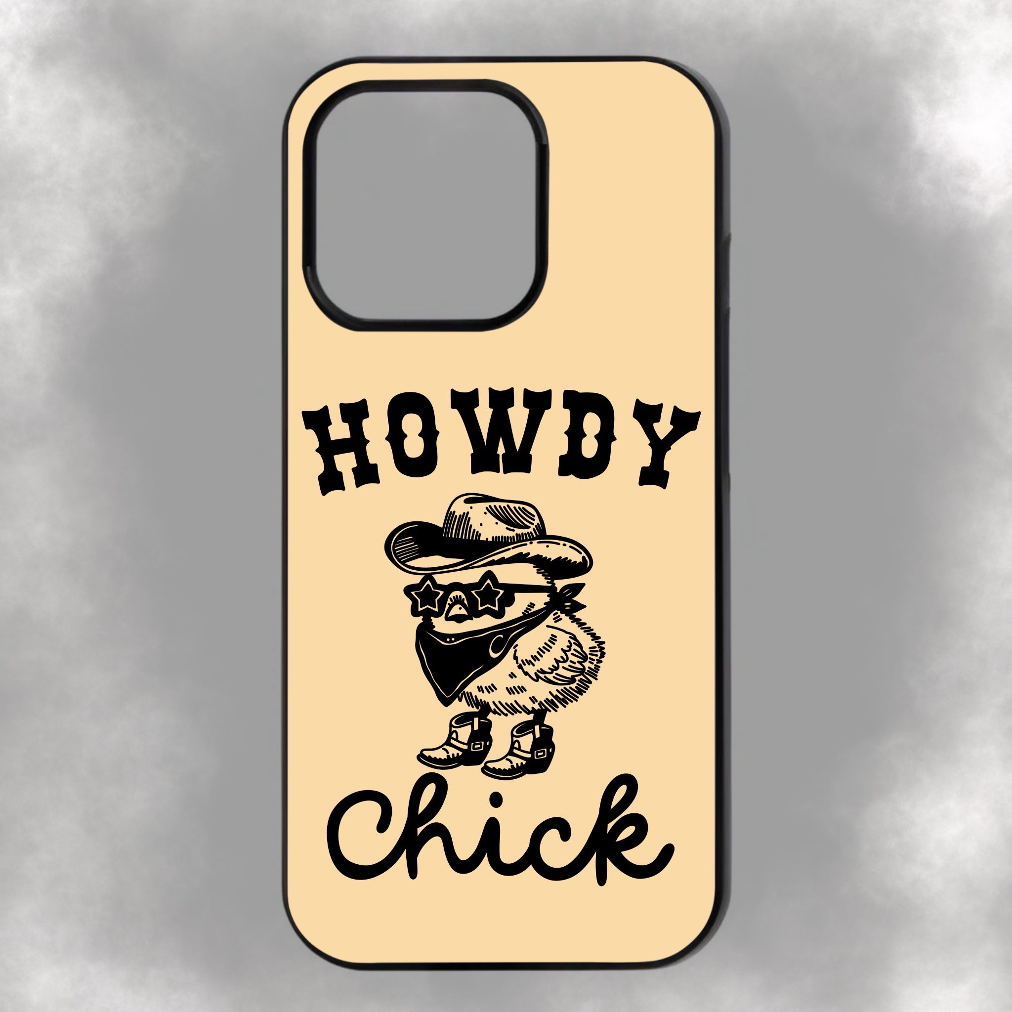 Howdy Chick iPhone Rubber Phone Case