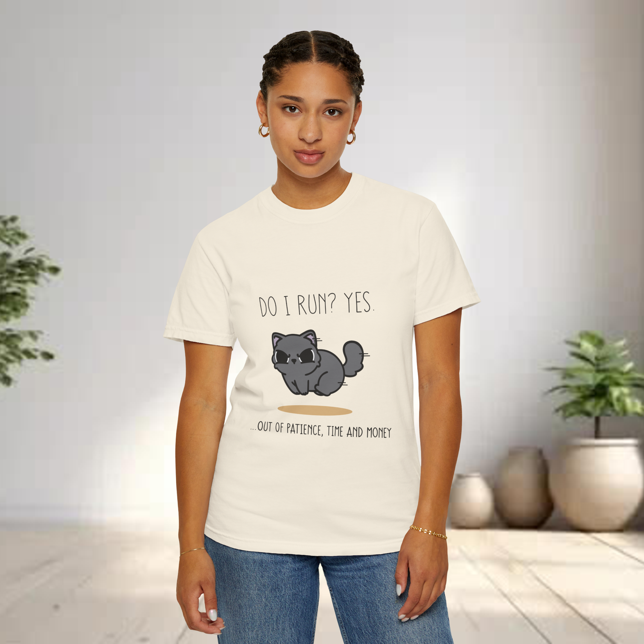 Do I Run? Yes. Out Of Patience, Time And Money Unisex T-Shirt