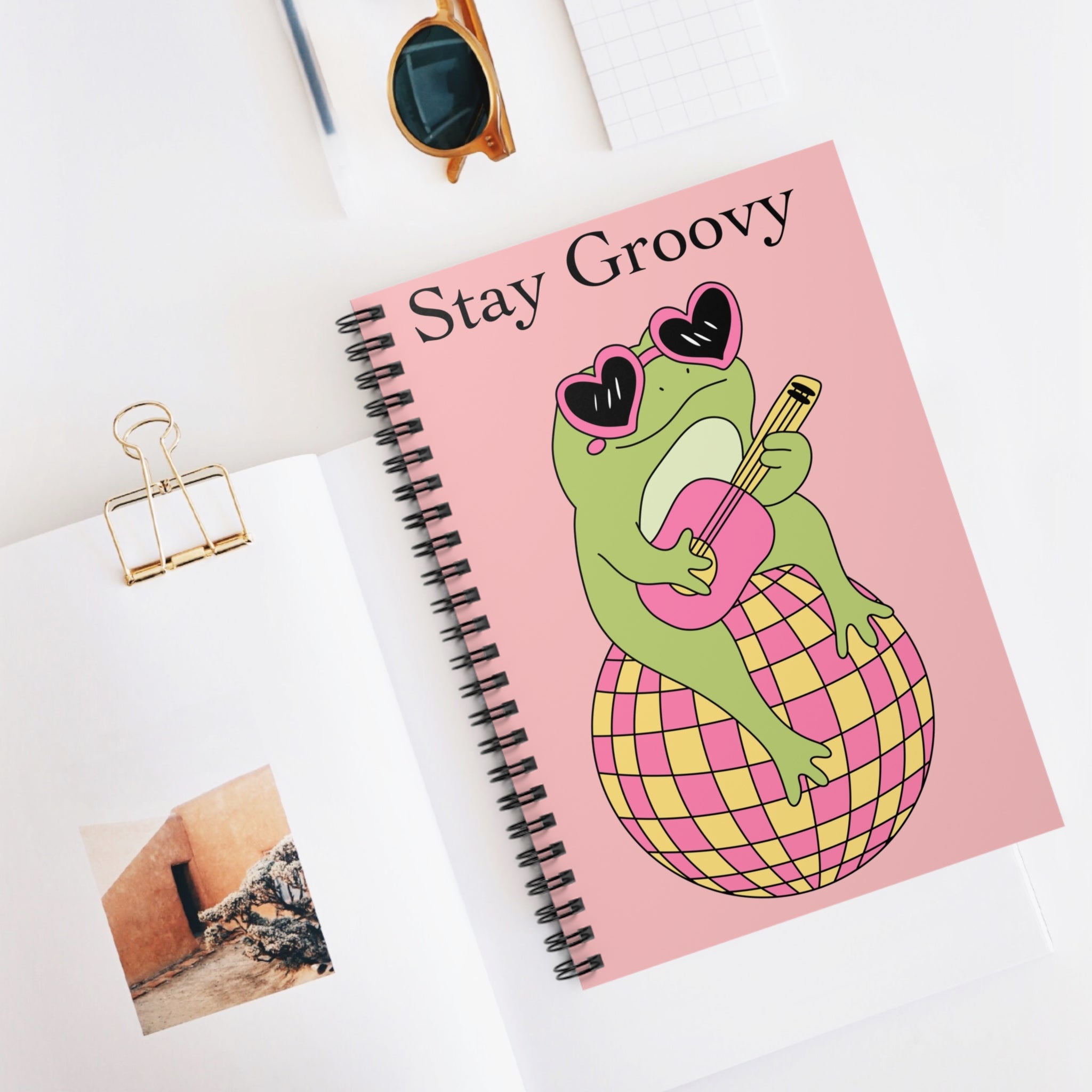 Stay Groovy A5 Lined Notebook
