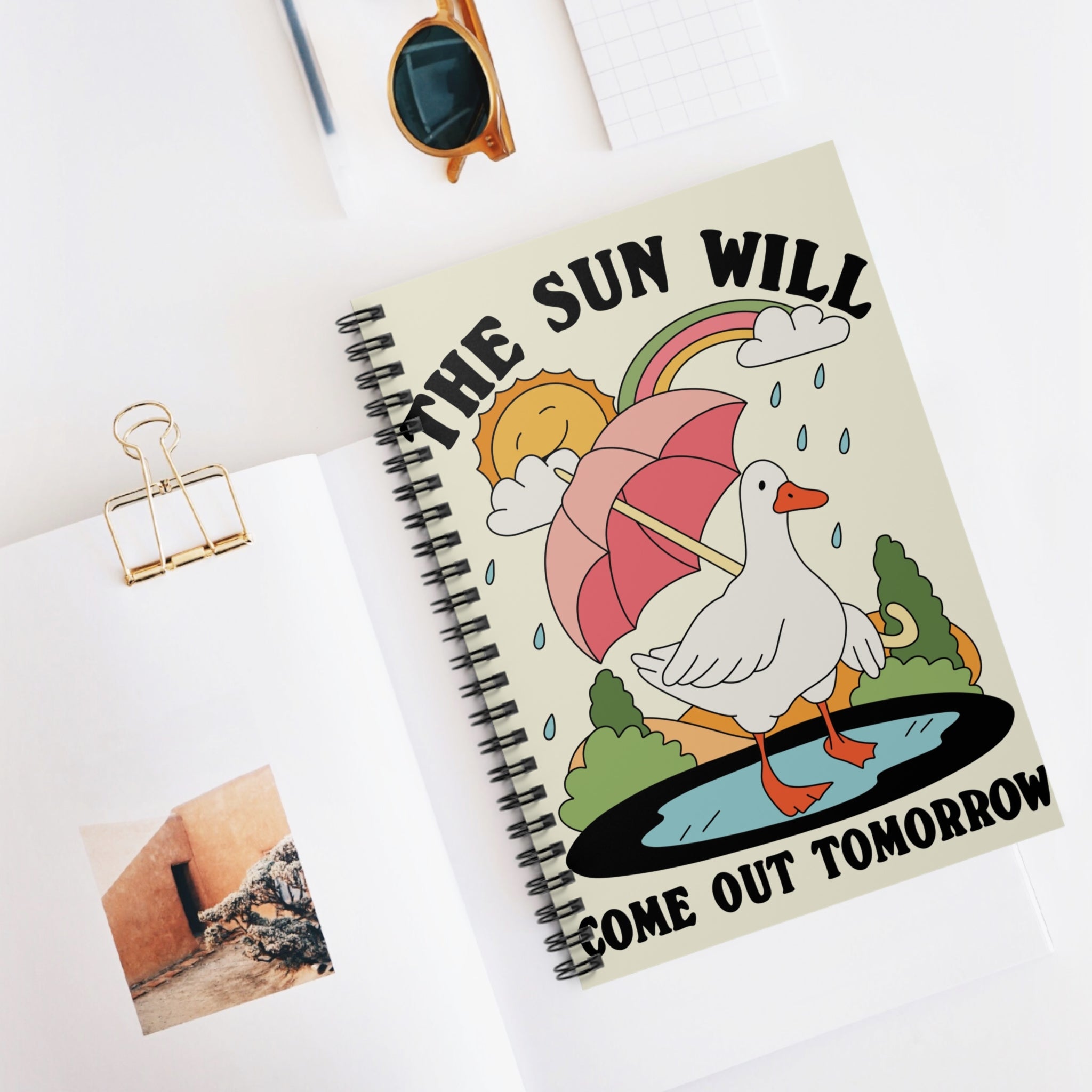 The Sun Will Come Out Tomorrow A5 Lined Notebook