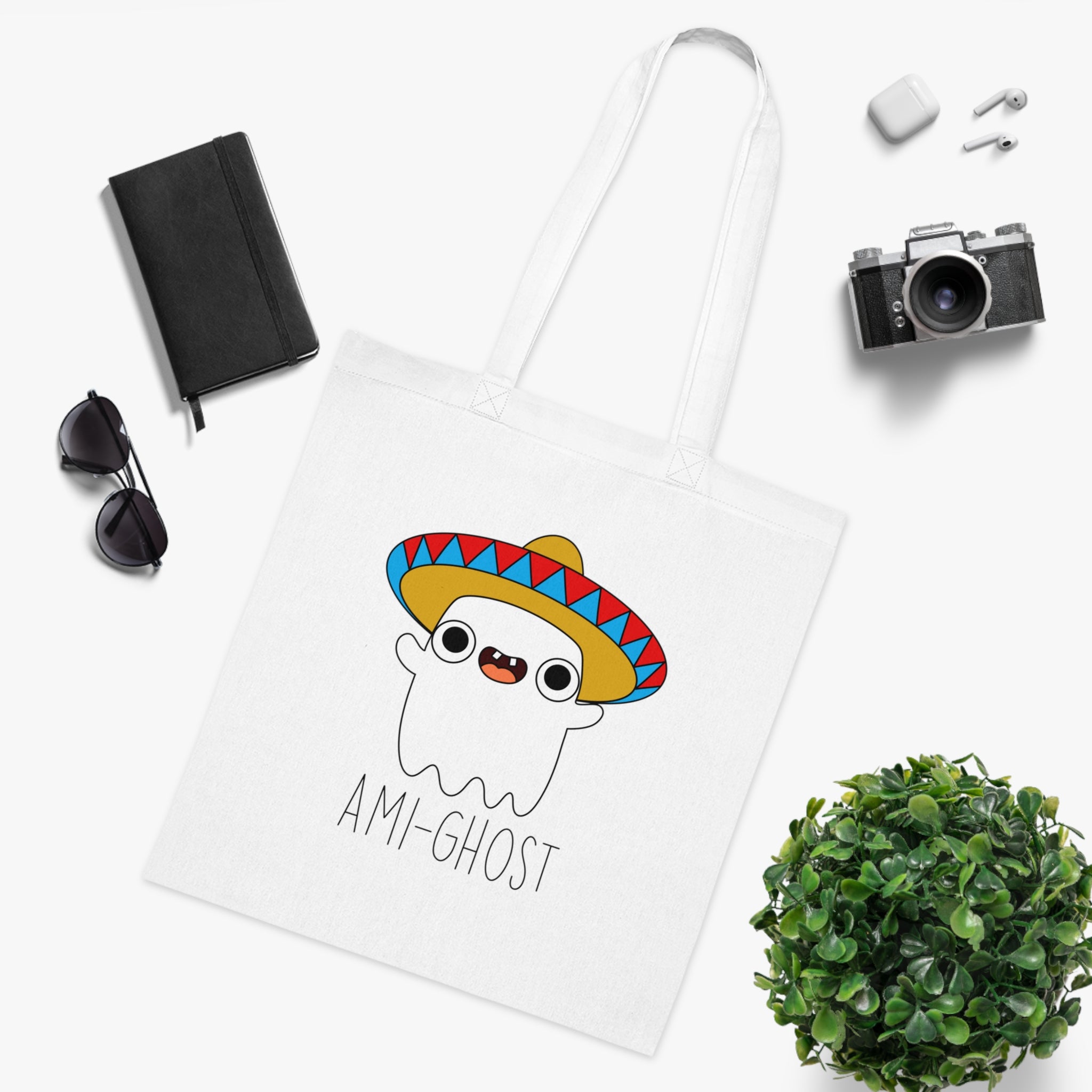 Ami-Ghost White Tote Bag