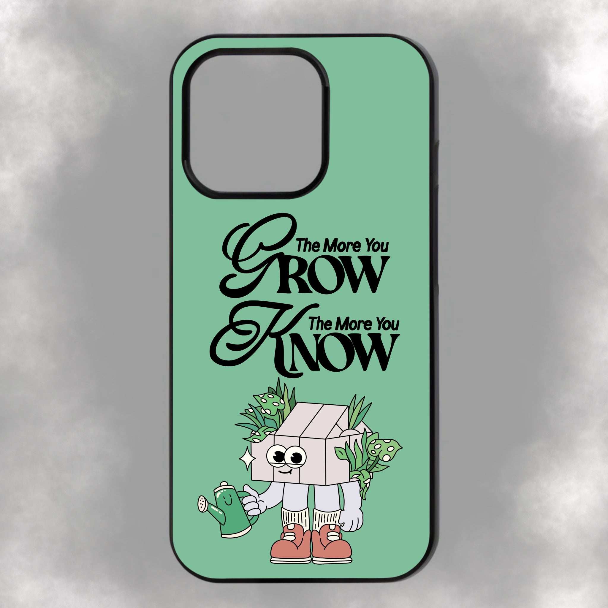 The More You Grow The More You Know iPhone Rubber Phone Case
