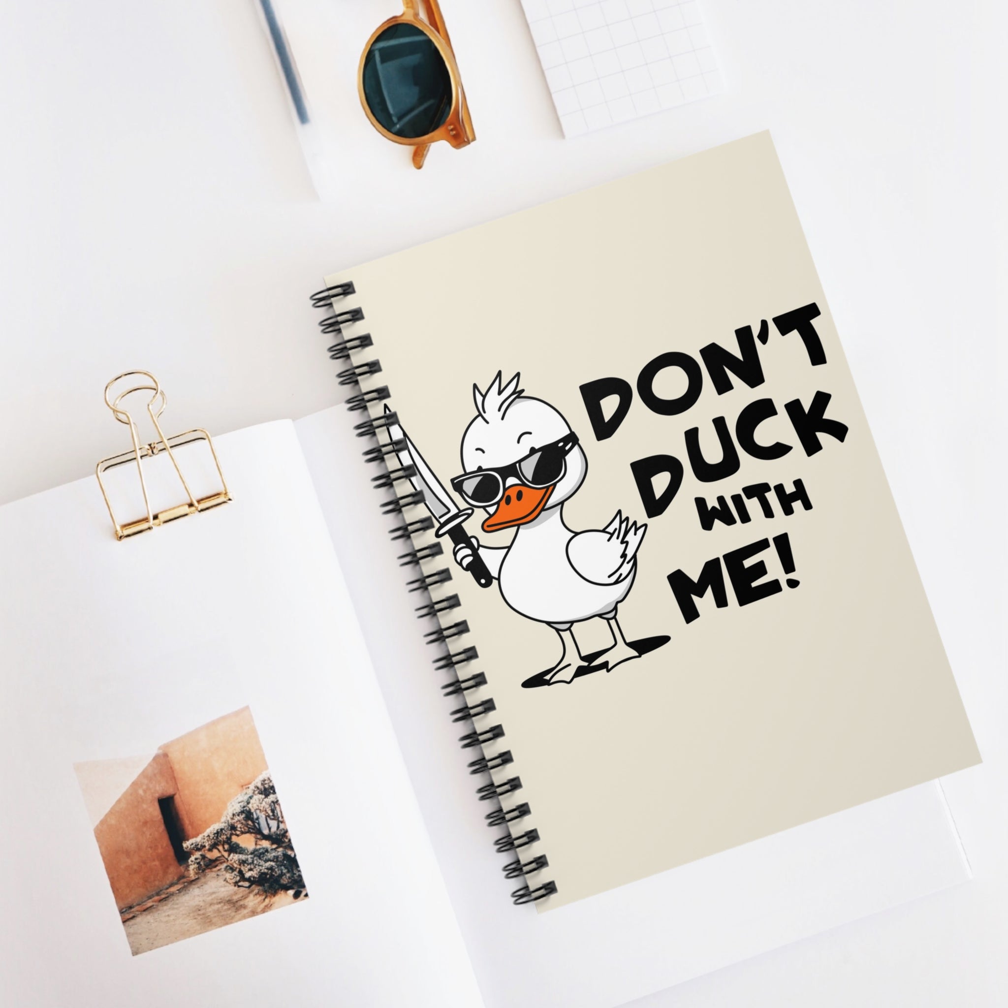 Don’t Duck With Me! A5 Lined Notebook