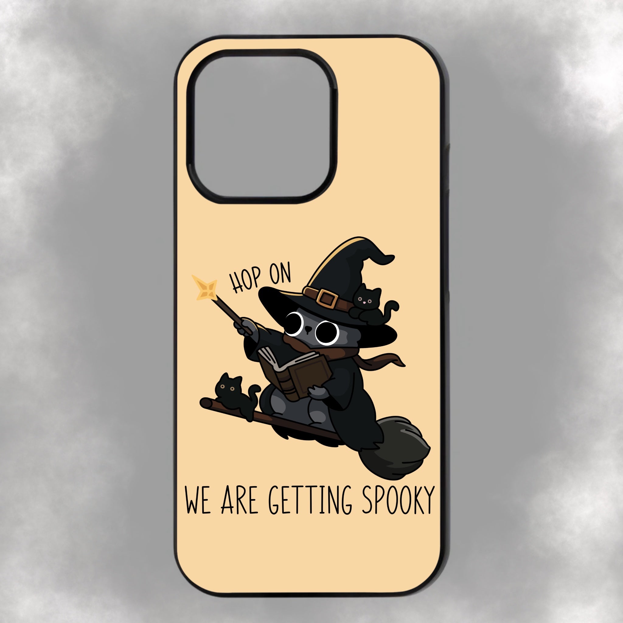 Hop On, We Are Getting Spooky iPhone Rubber Phone Case