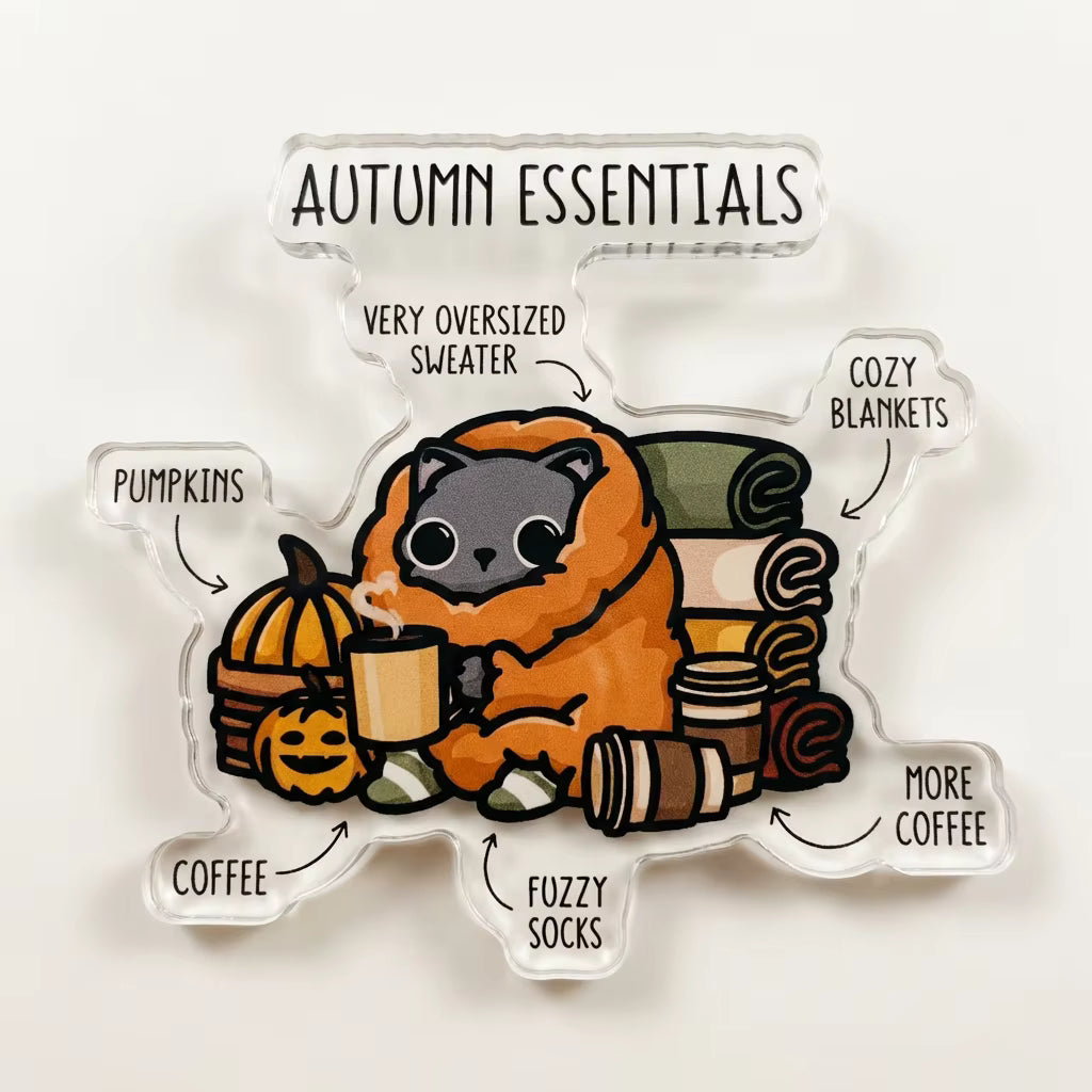 Autumn Essentials Acrylic Pin