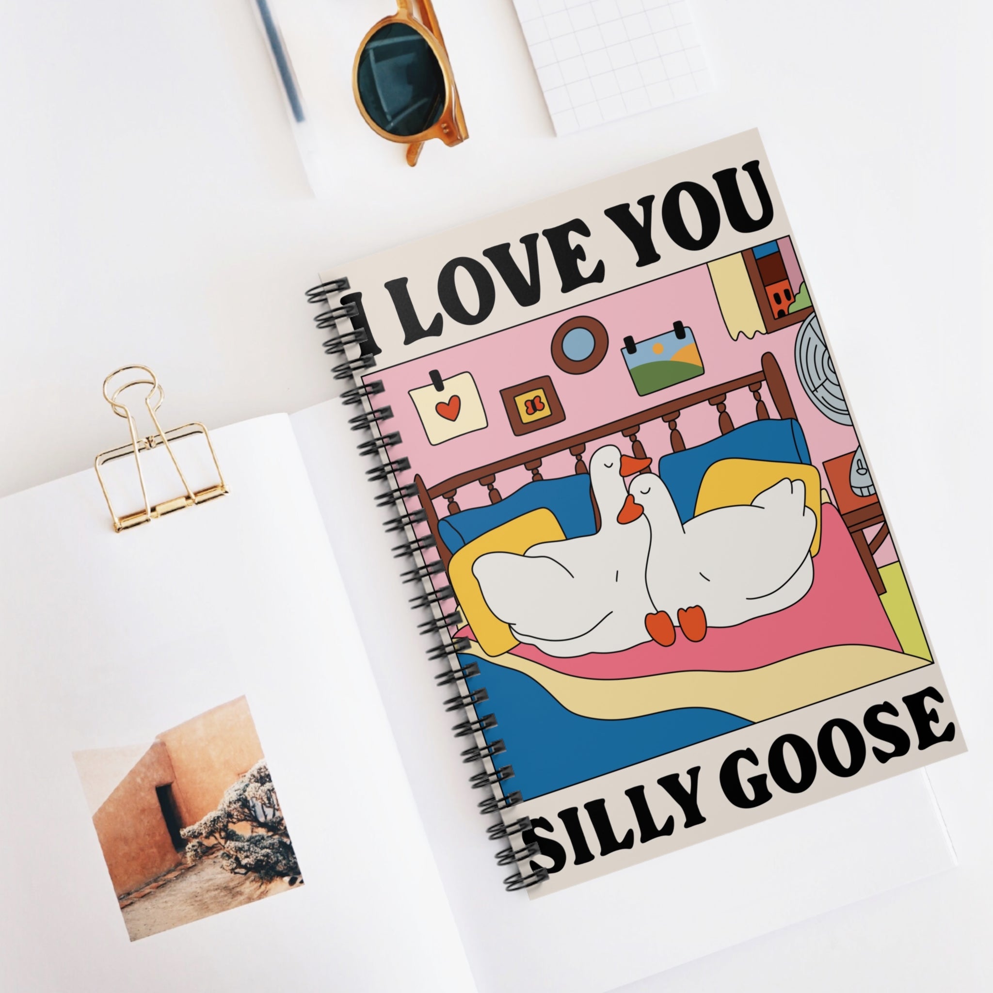 I Love You Silly Goose A5 Lined Notebook