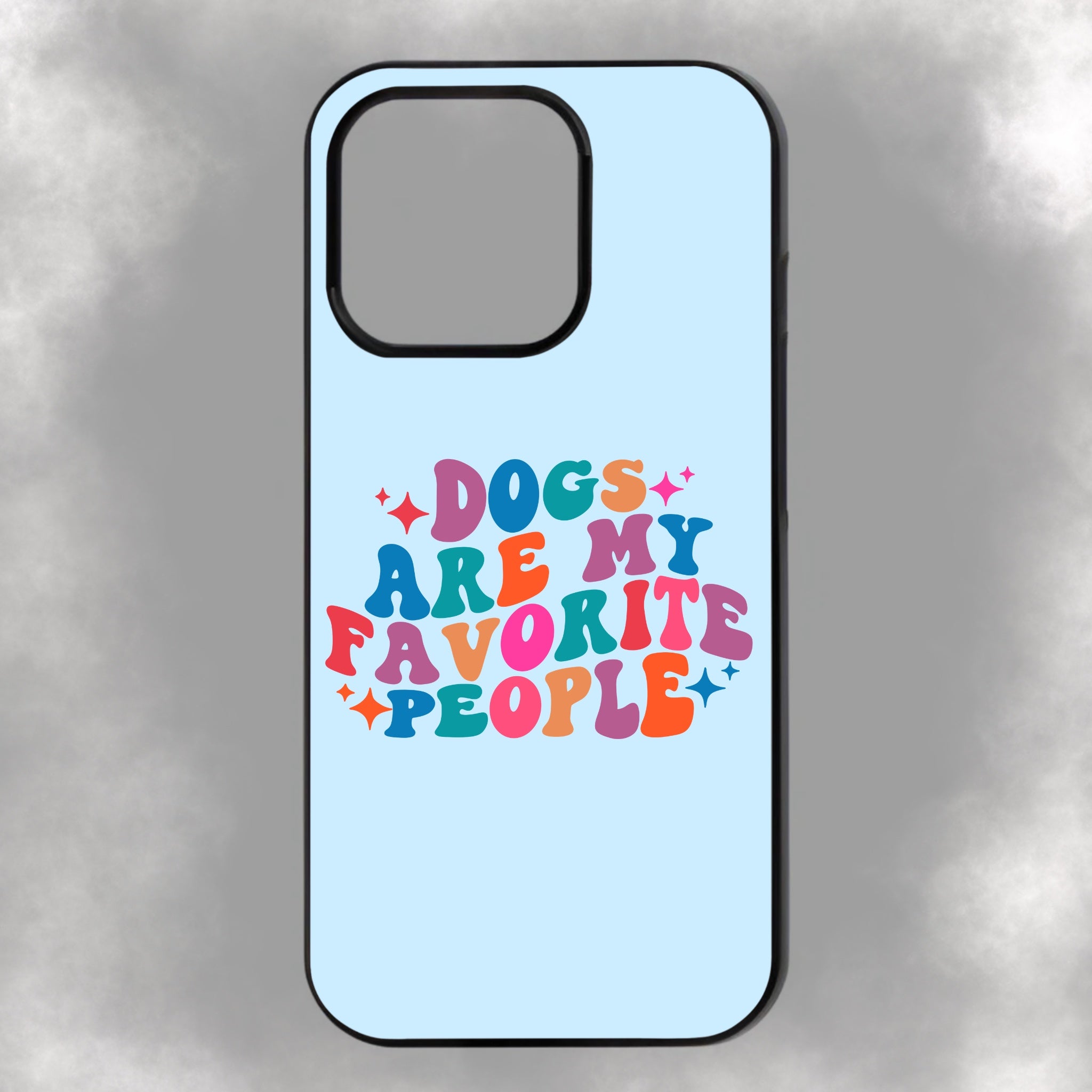 Dogs Are My Favorite People iPhone Rubber Phone Case