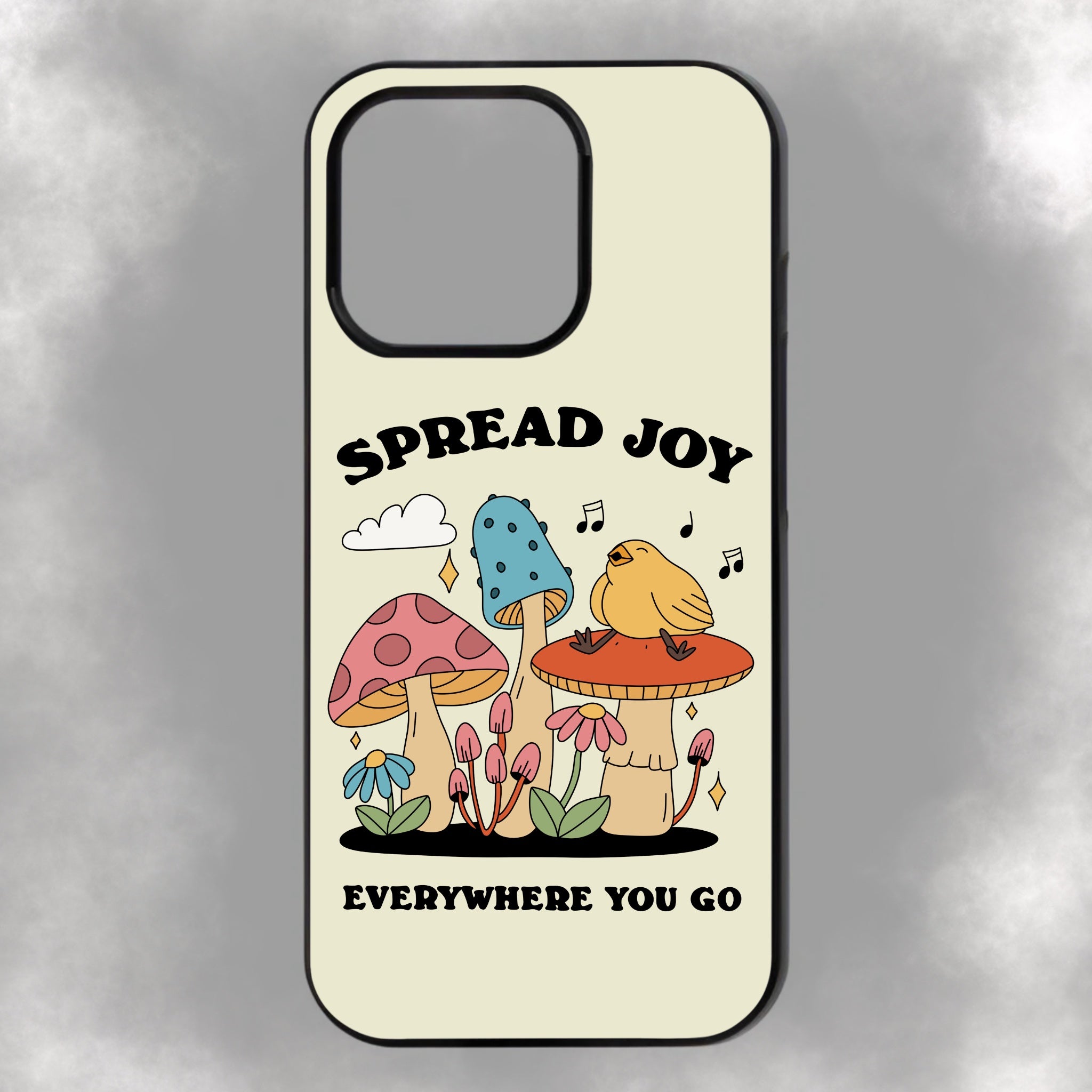 Spread Joy Everywhere You Go iPhone Rubber Phone Case