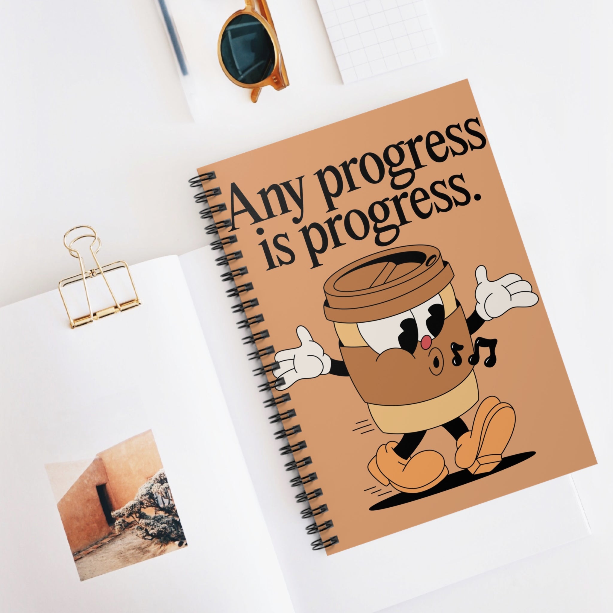 Any Progress Is Progress A5 Lined Notebook