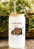 Autumn Essentials 12oz Frosted Glass Tumbler