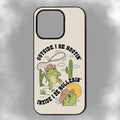 Outside I Be Hootin’ Inside I Be Hollerin’ iPhone Rubber Phone Case