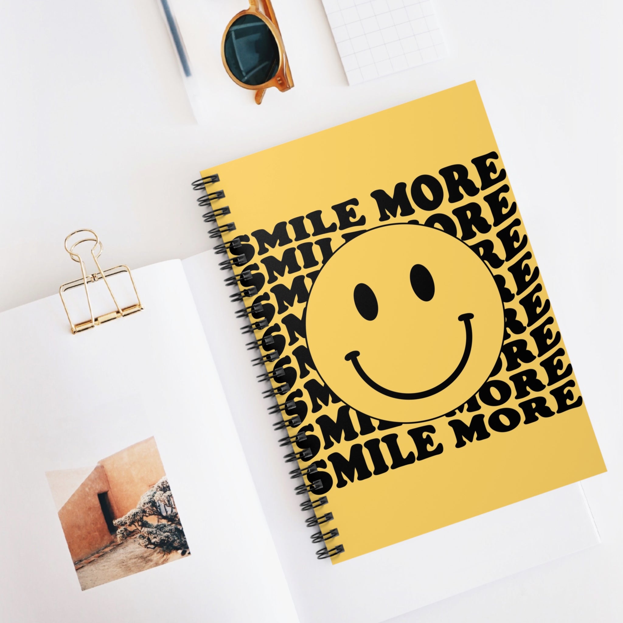 Smile More A5 Lined Notebook