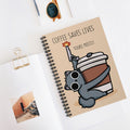 Coffee Saves Lives Yours Mostly A5 Lined Notebook