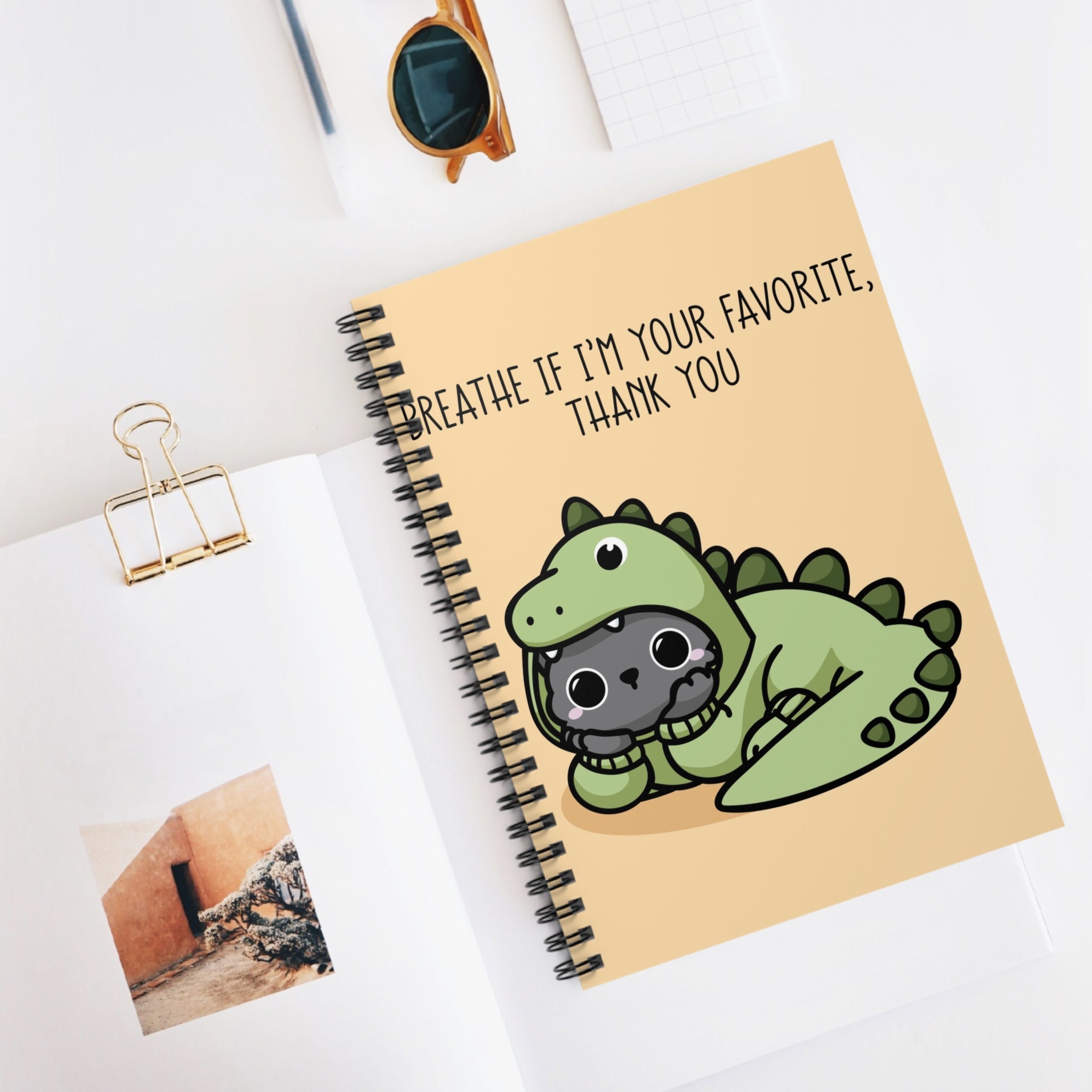 Breathe If I’m Your Favorite, Thank You A5 Lined Notebook