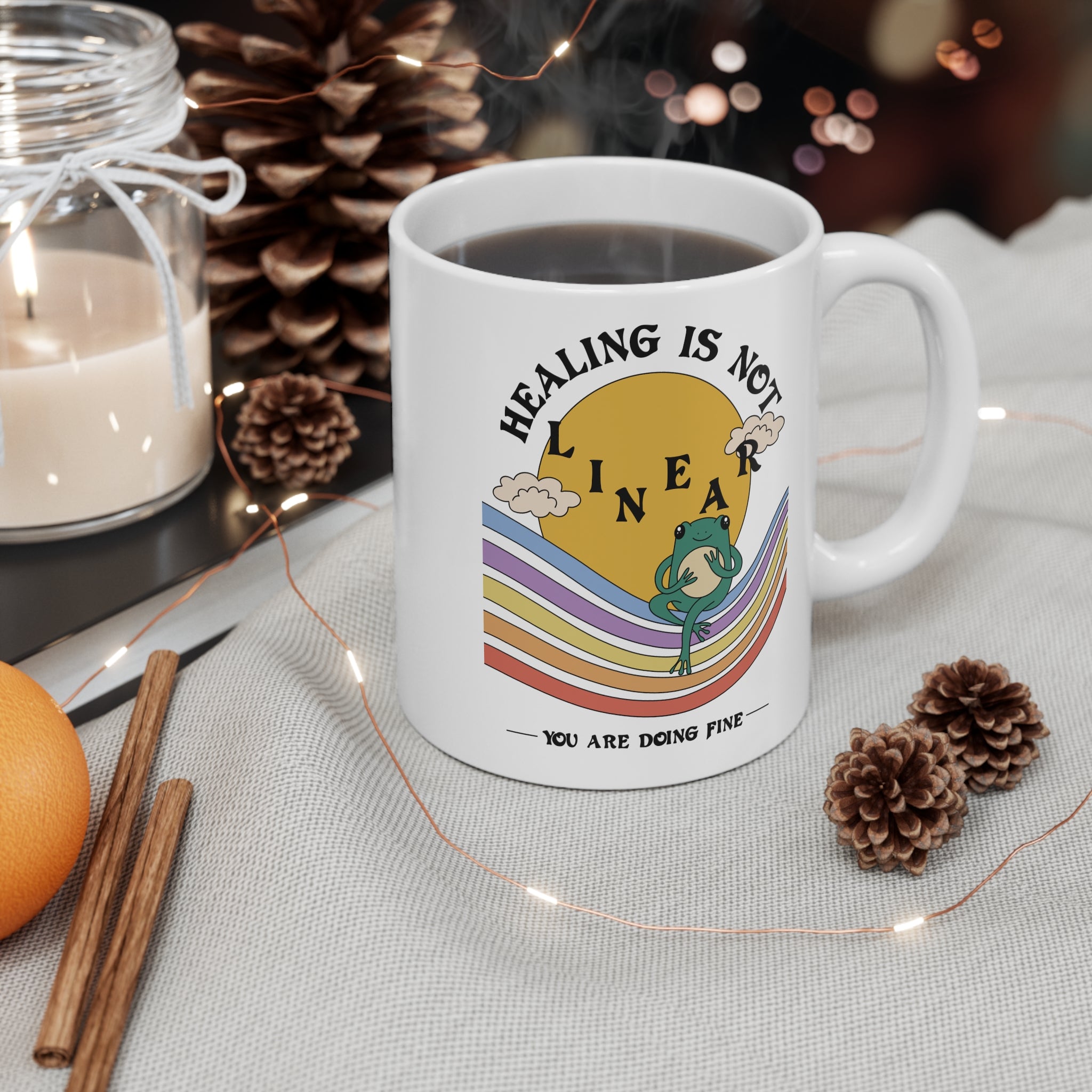 Healing Is Not Linear 11oz Ceramic Mug