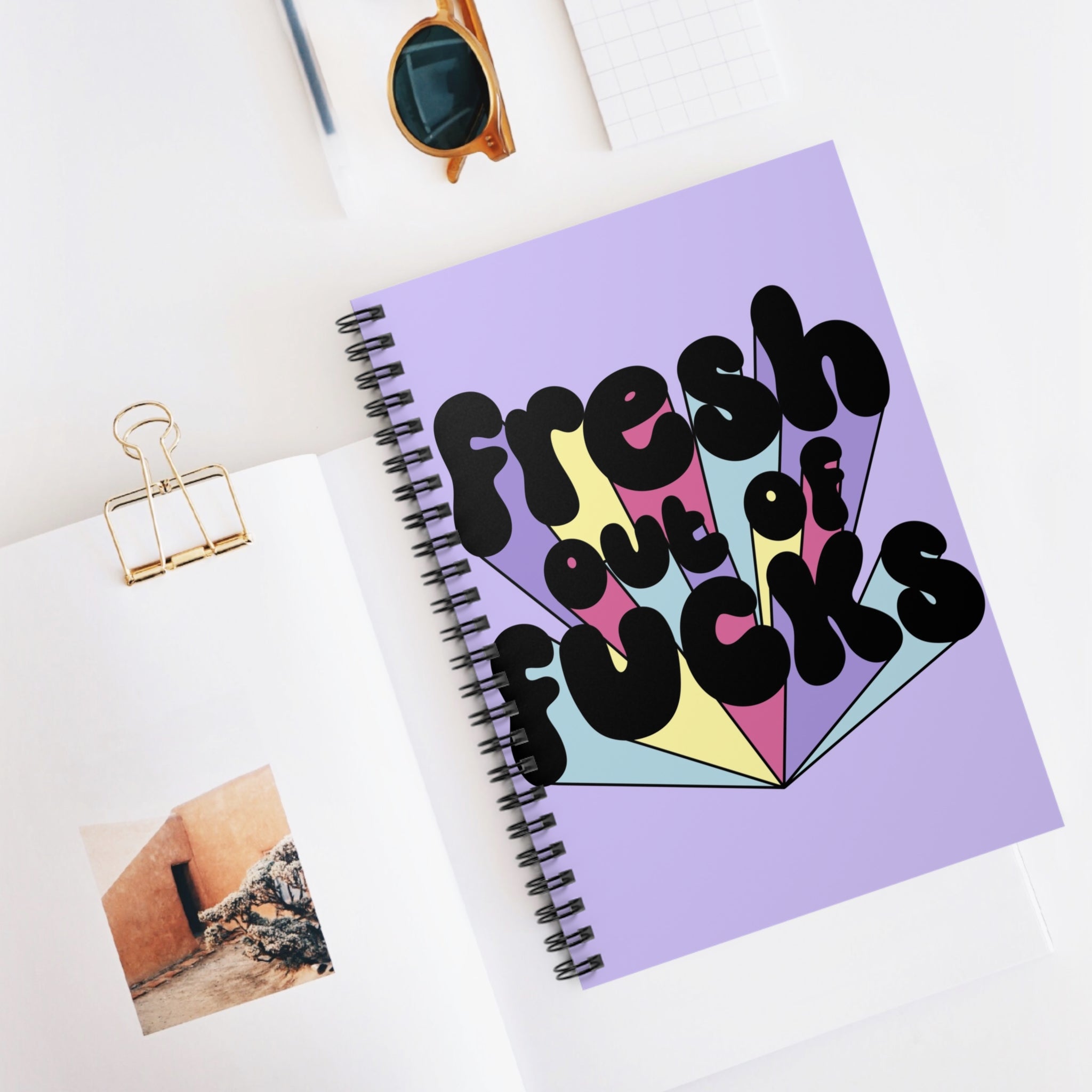 Fresh Out Of Fucks A5 Lined Notebook