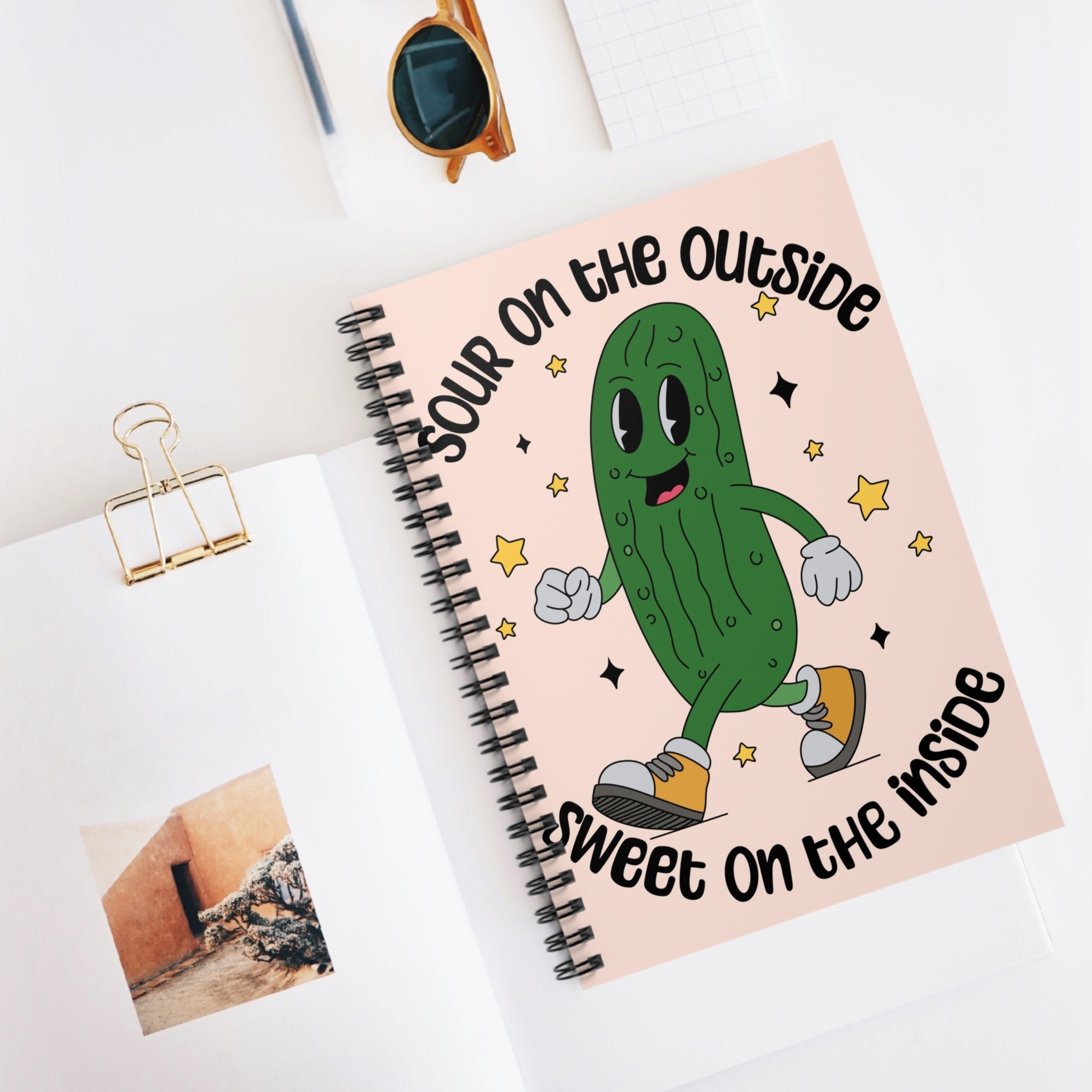Sour On The Outside Sweet On The Inside A5 Lined Notebook