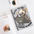 Born To Art Forced To Work A5 Lined Notebook