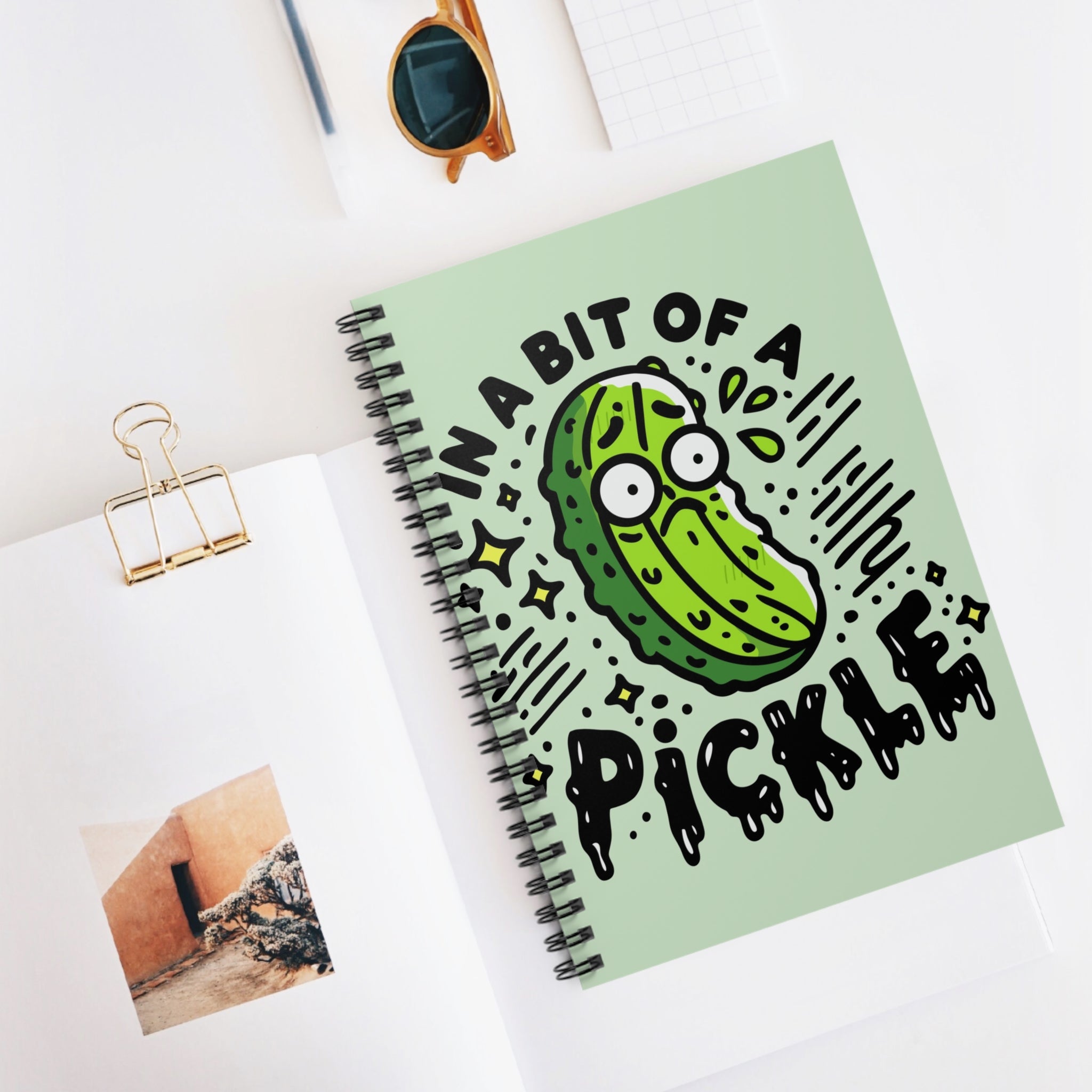In A Bit Of A Pickle A5 Lined Notebook