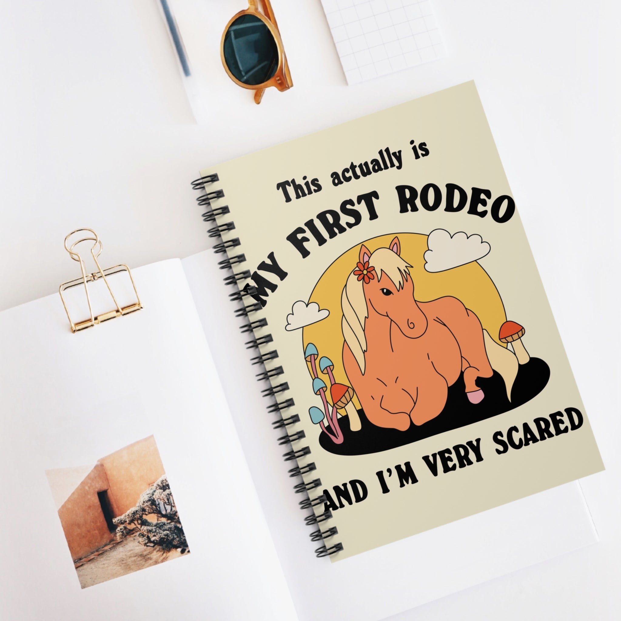 This Actually Is My First Rodeo And I’m Very Scared A5 Lined Notebook