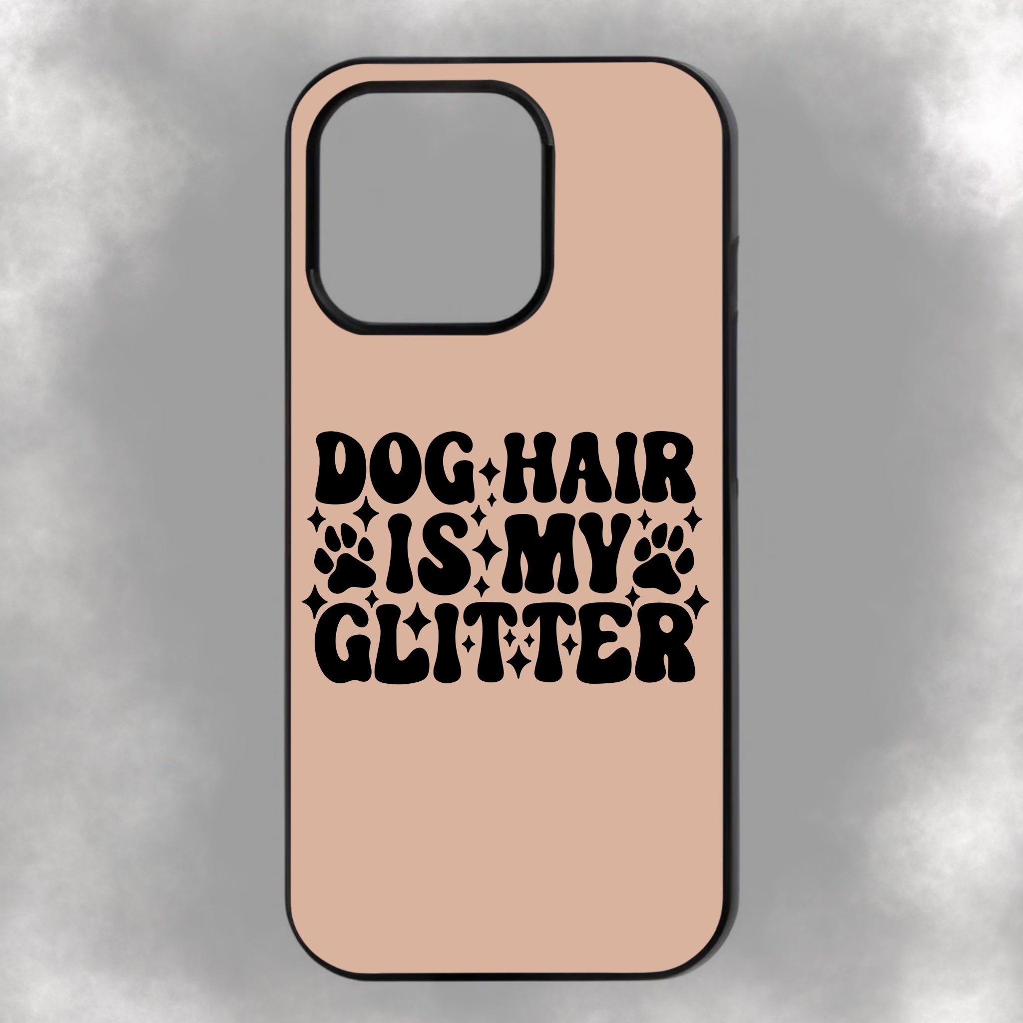 Dog Hair Is My Glitter iPhone Rubber Phone Case