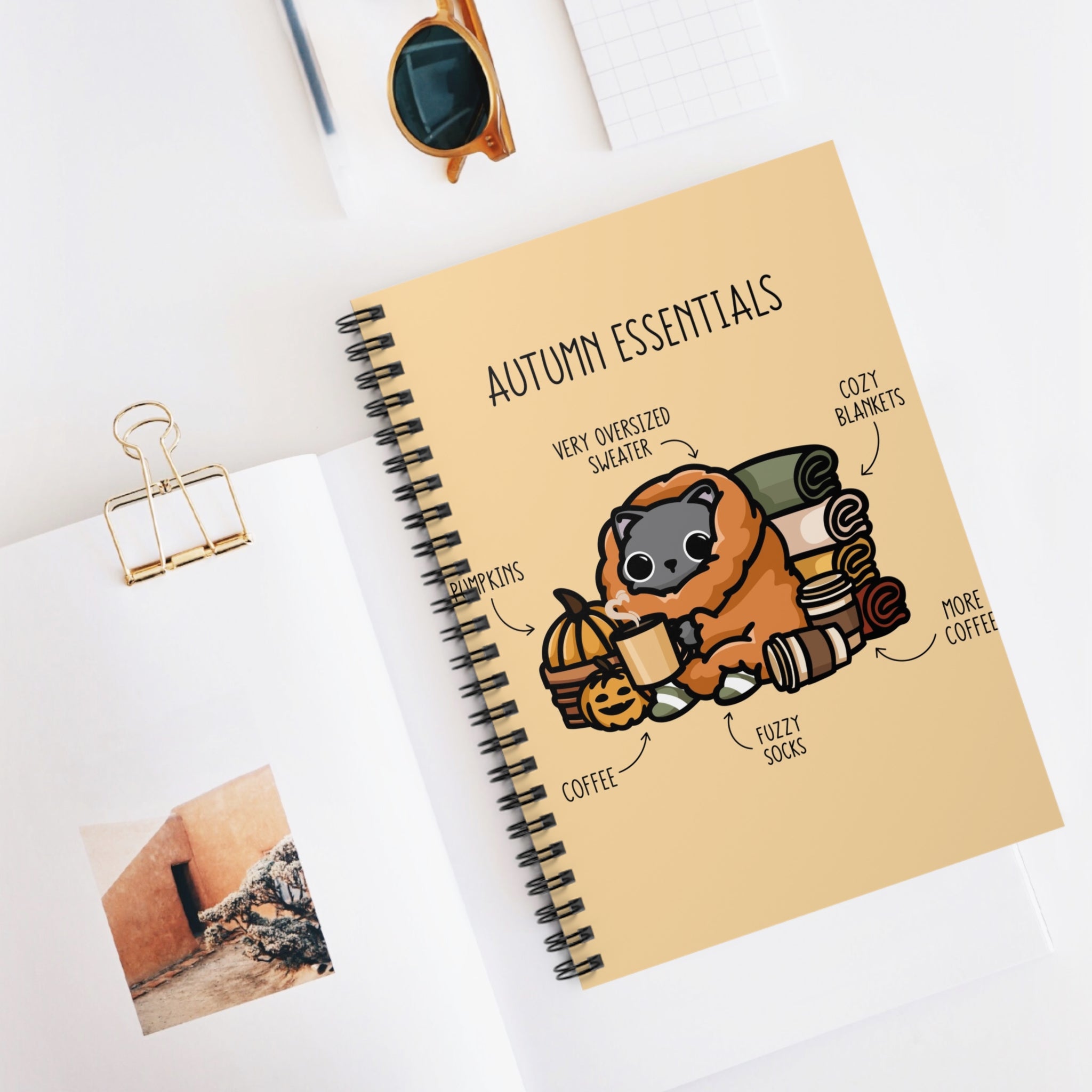 Autumn Essentials A5 Lined Notebook