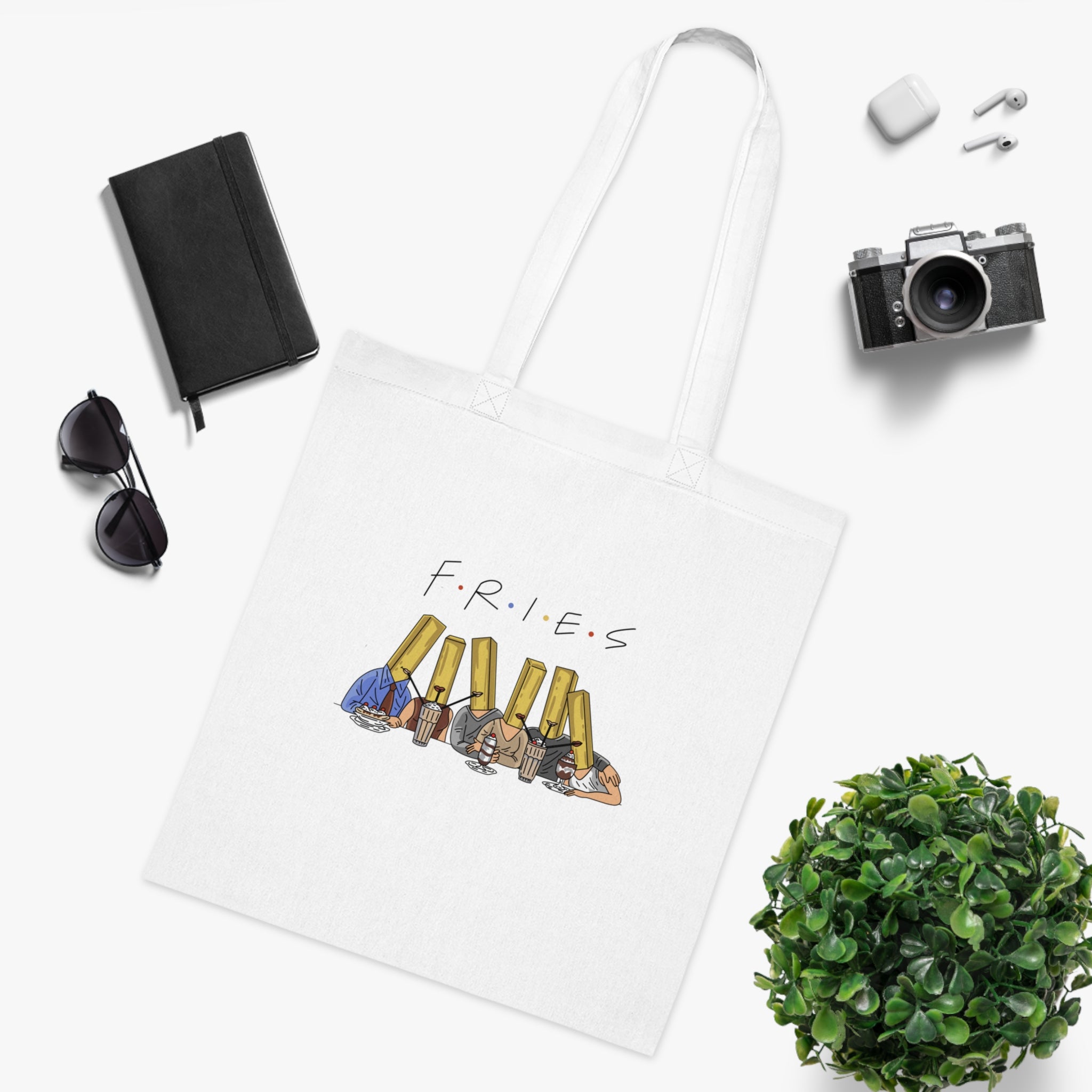 F.R.I.E.S White Tote Bag