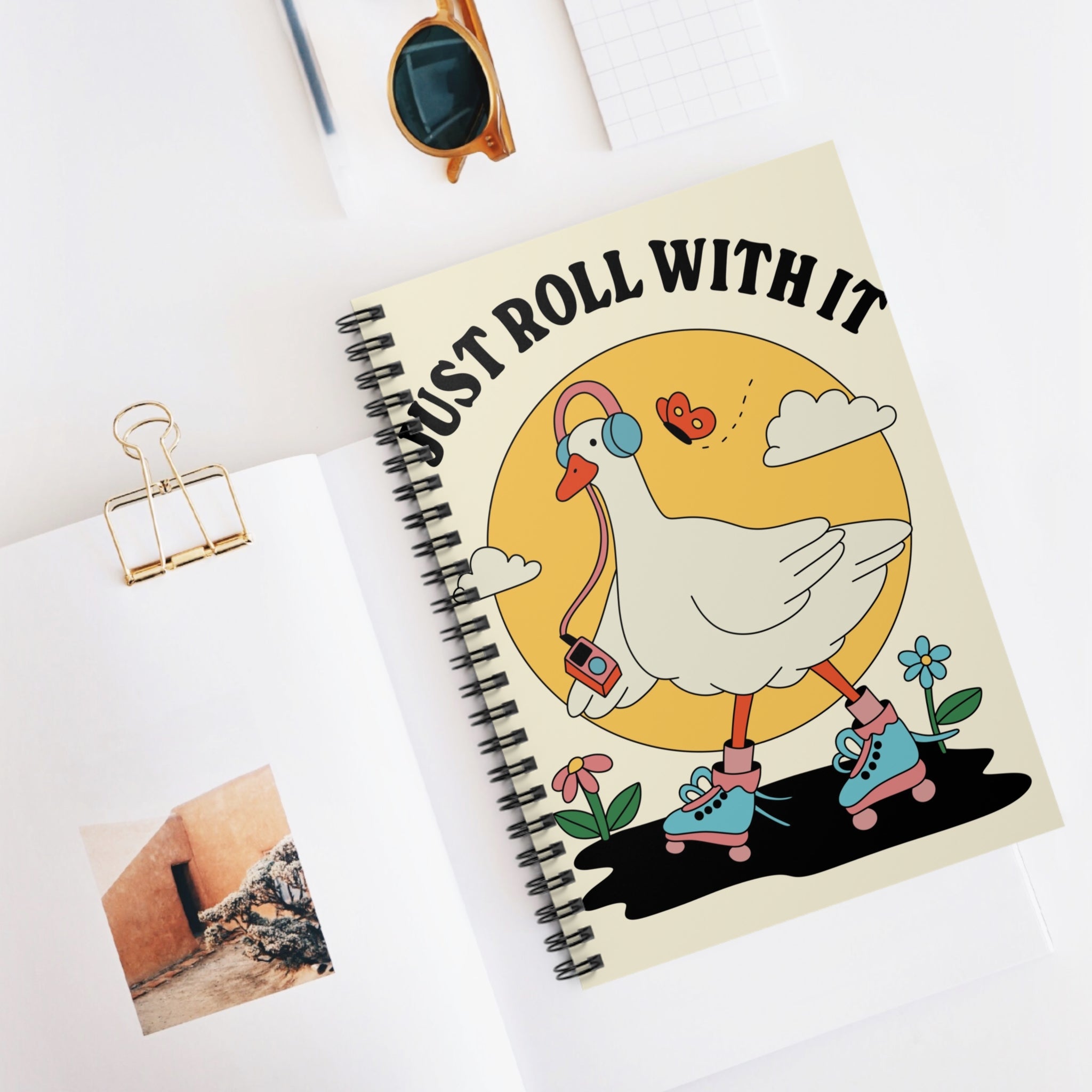 Just Roll With It A5 Lined Notebook