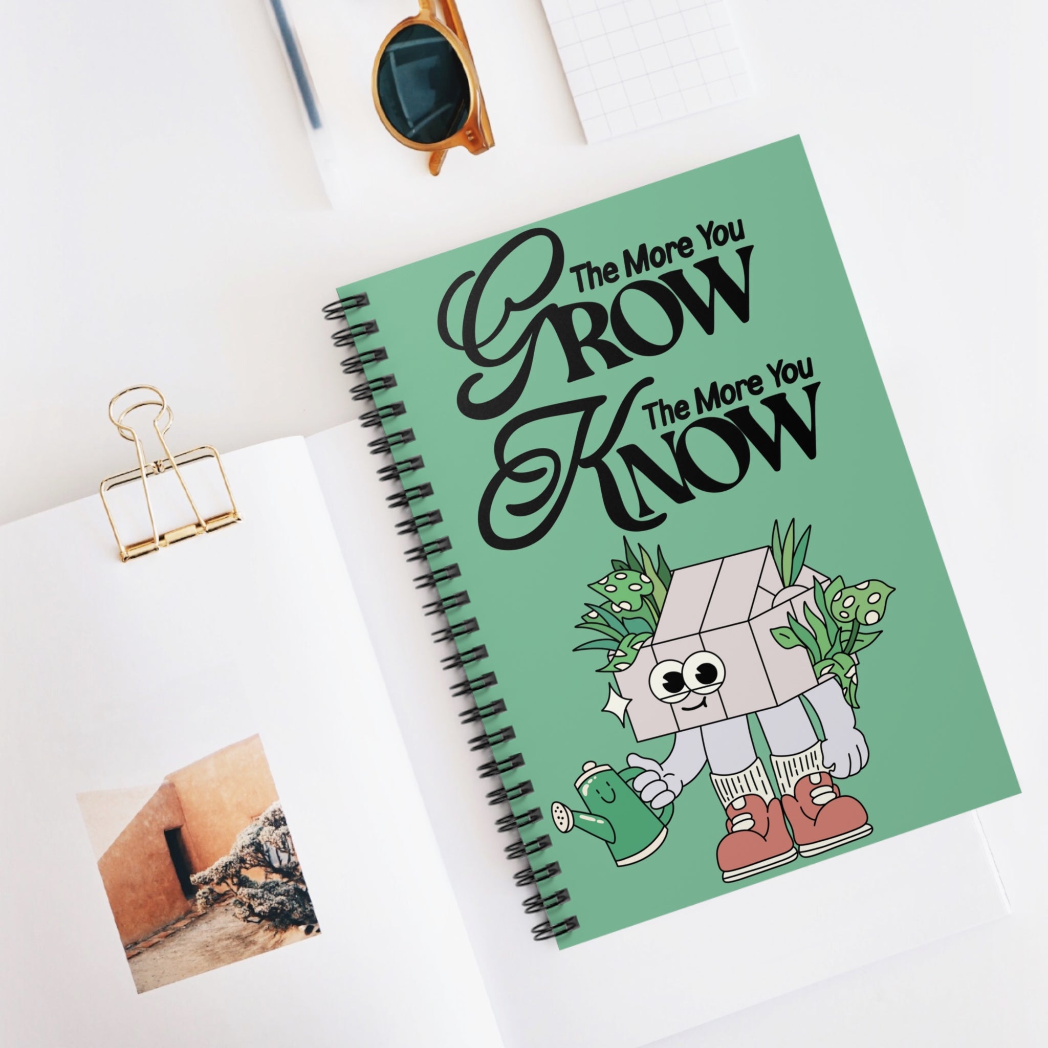 The More You Grow The More You Know A5 Lined Notebook