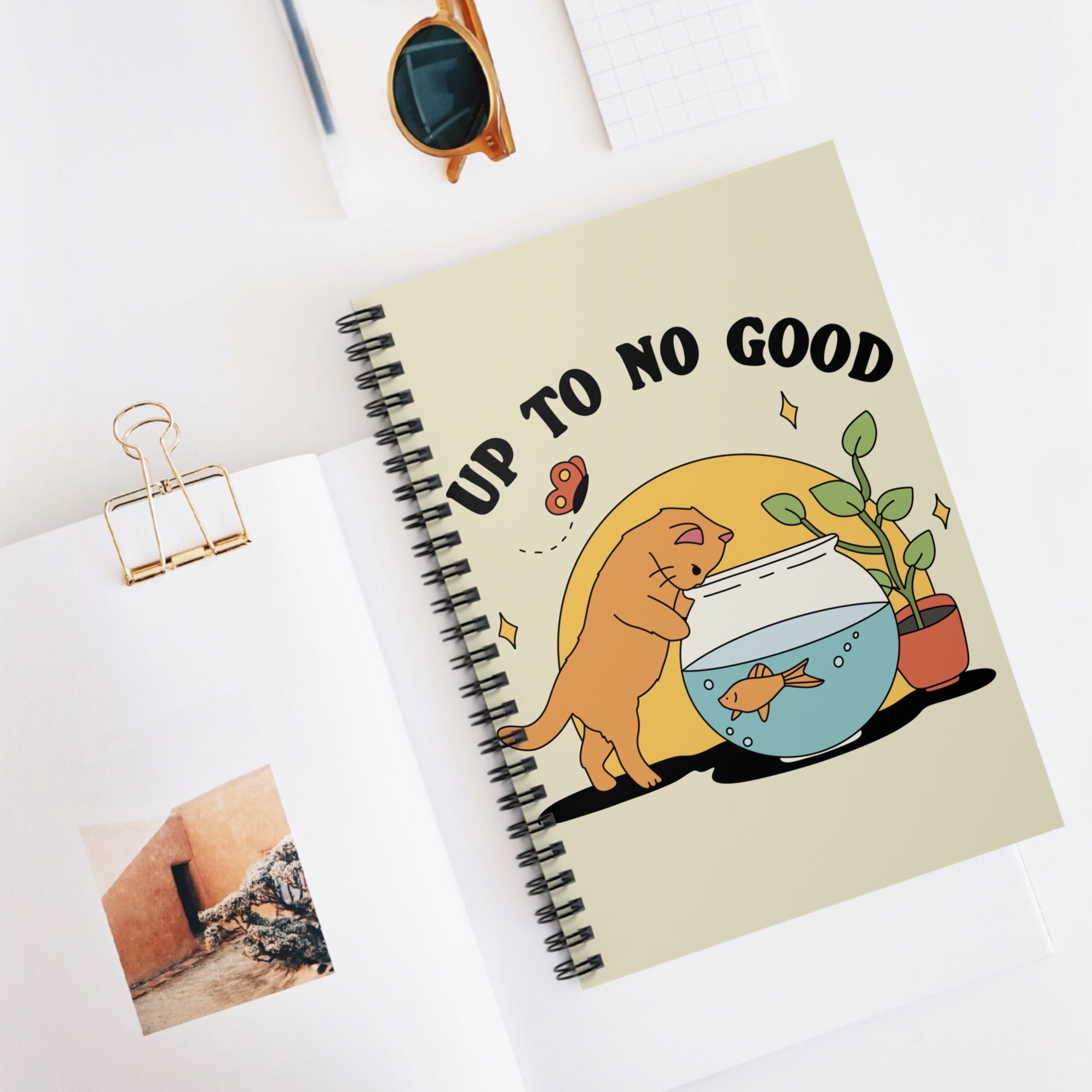 Up To No Good A5 Lined Notebook