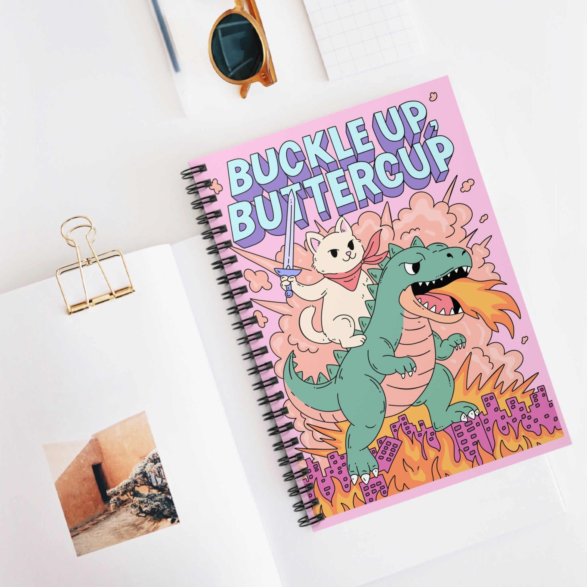 Buckle Up, Buttercup A5 Lined Notebook