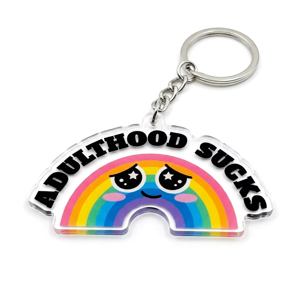 Adulthood Sucks Acrylic Keyring