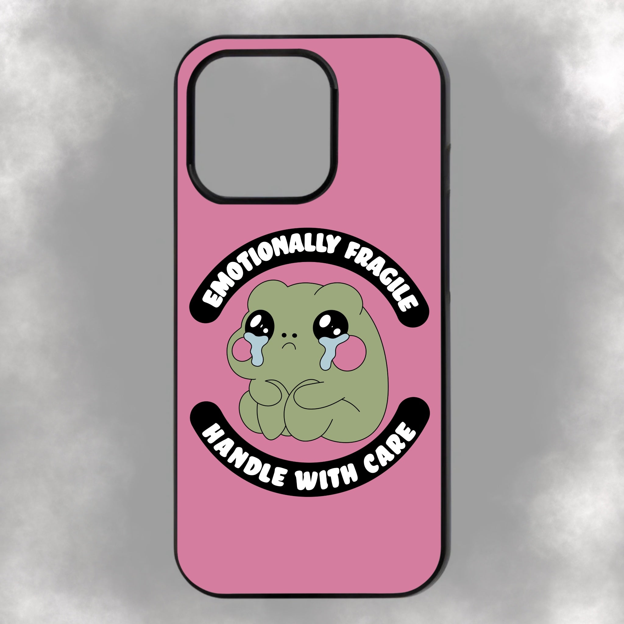 Emotionally Fragile Handle With Care iPhone Rubber Phone Case