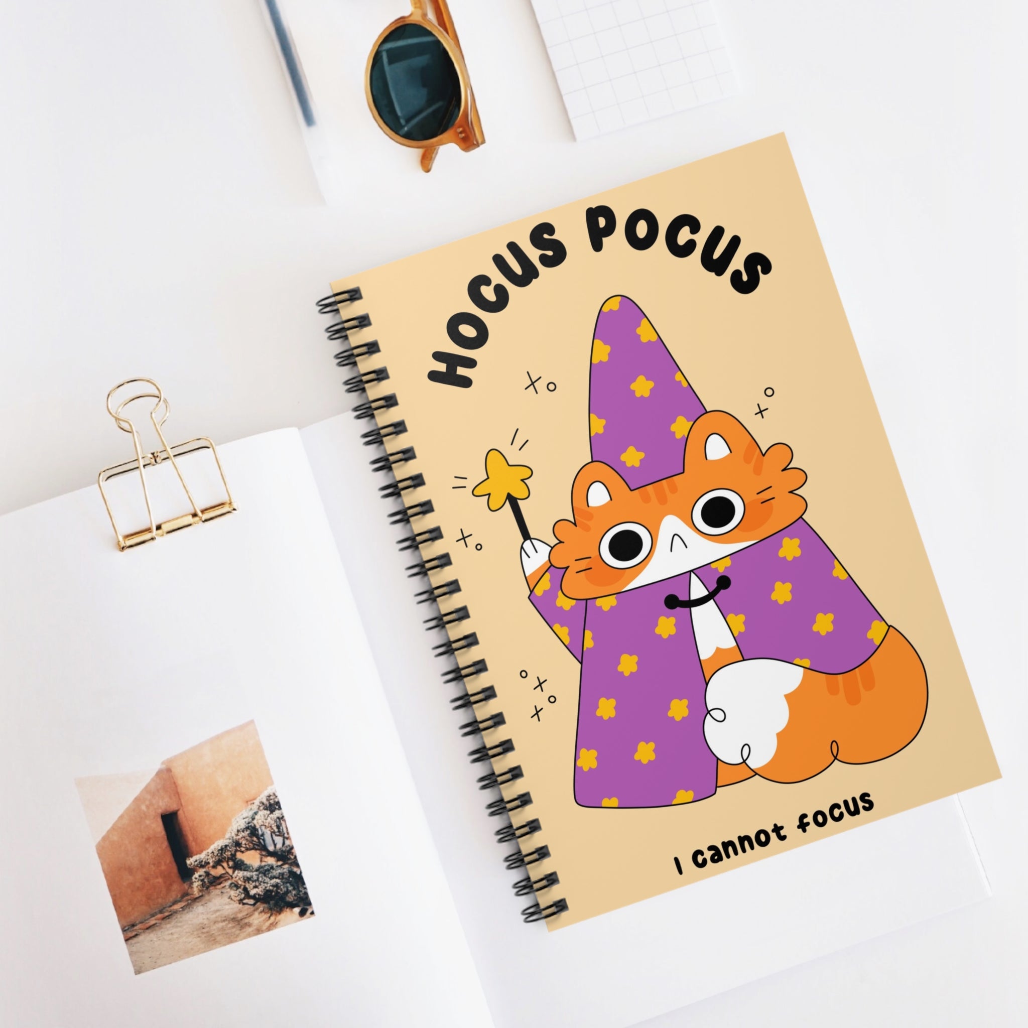 Hocus Pocus I Cannot Focus A5 Lined Notebook
