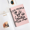 Less People More Dogs A5 Lined Notebook