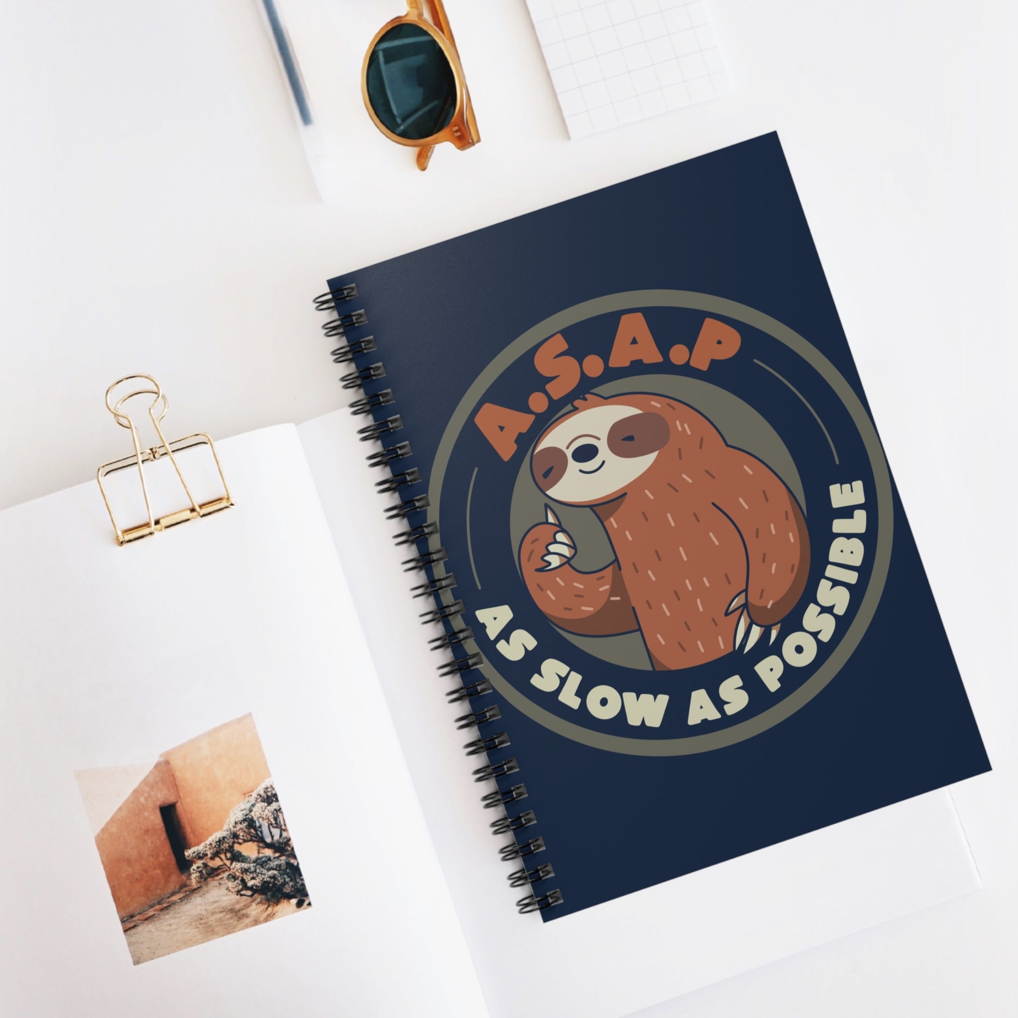 A.S.A.P As Slow As Possible A5 Lined Notebook