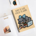 Born To Slay, Forced To Work A5 Lined Notebook