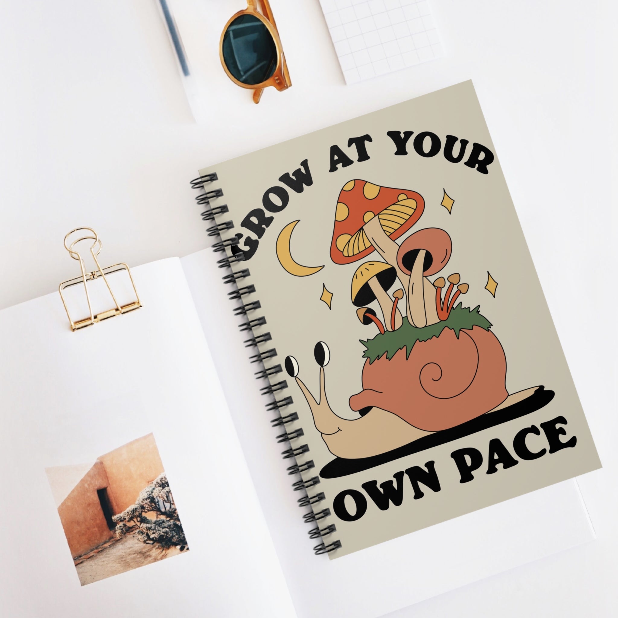 Grow At Your Own Pace A5 Lined Notebook